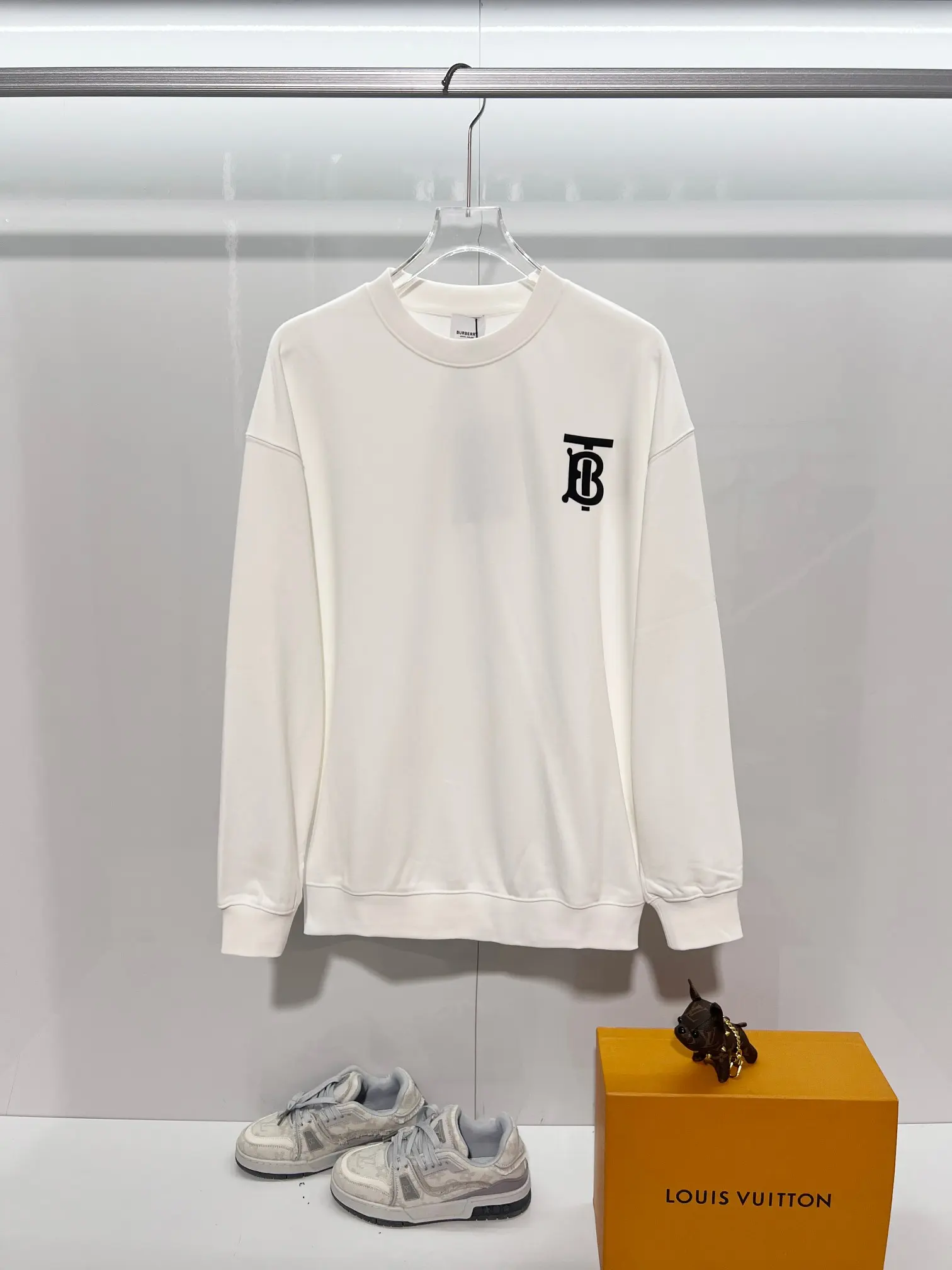 TB Logo Cotton-Jersey Sweatshirt D19022873