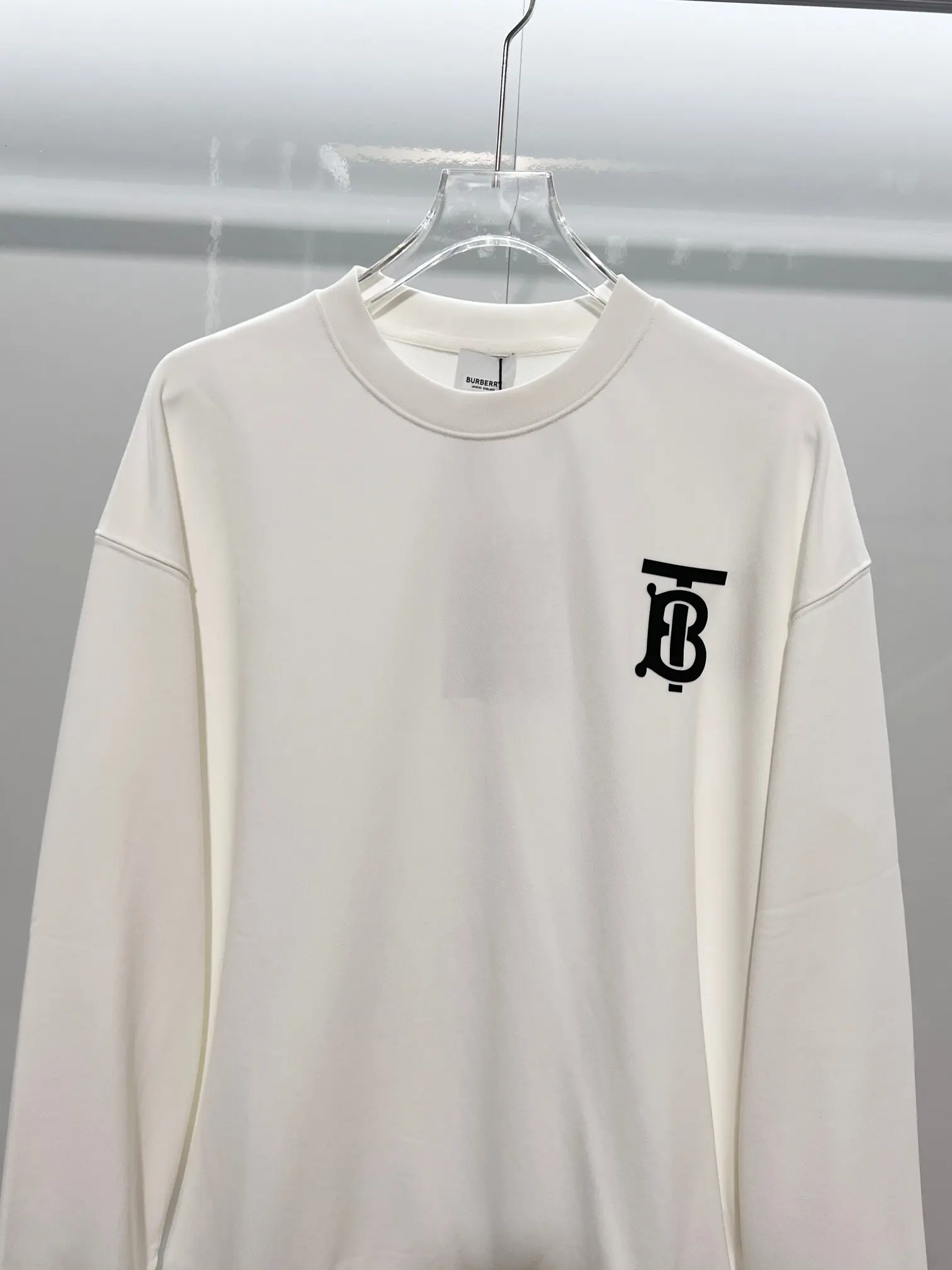 TB Logo Cotton-Jersey Sweatshirt D19022873 — view 3