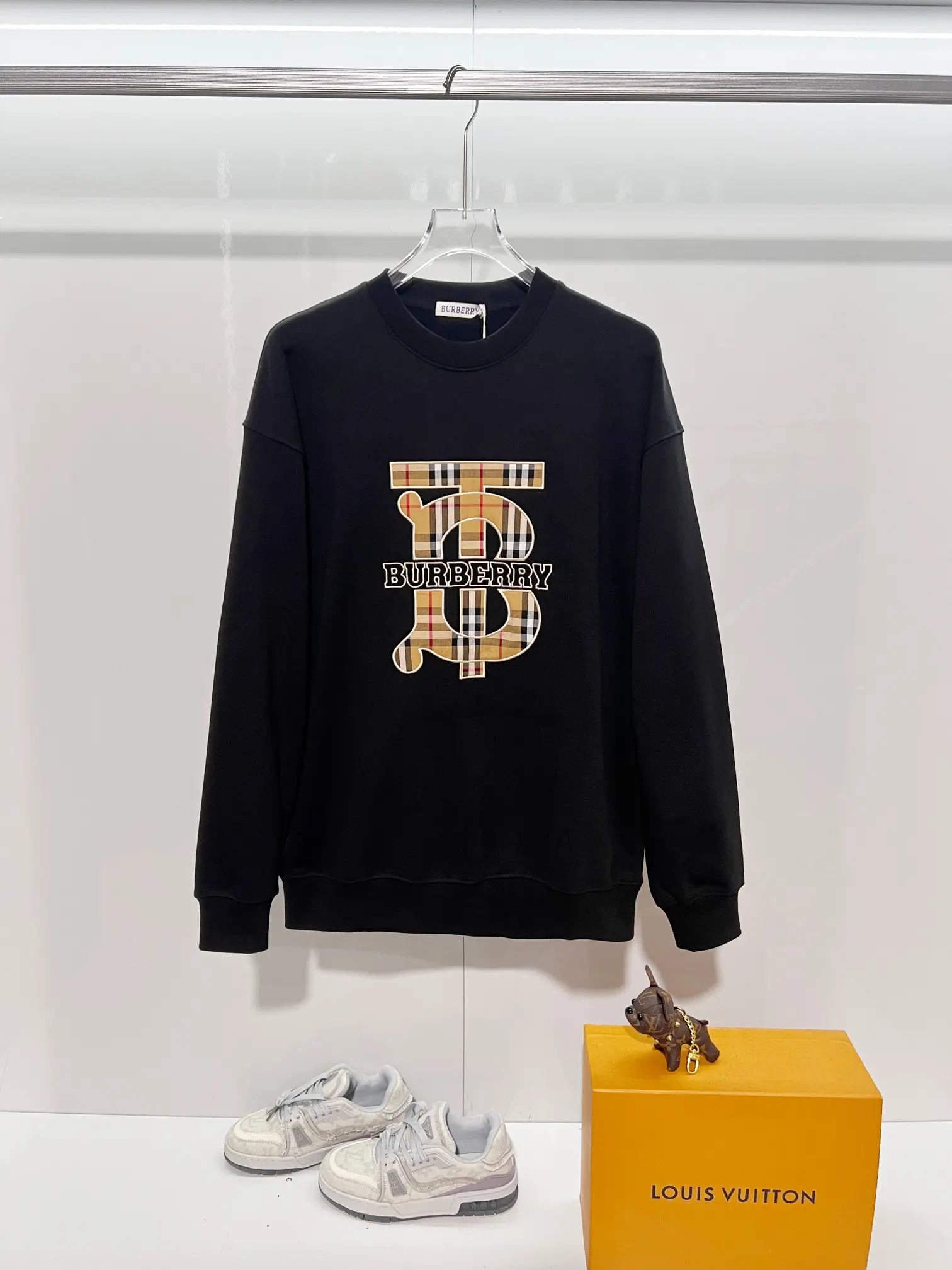TB Monogram Check Appliqué Sweatshirt D19022874
