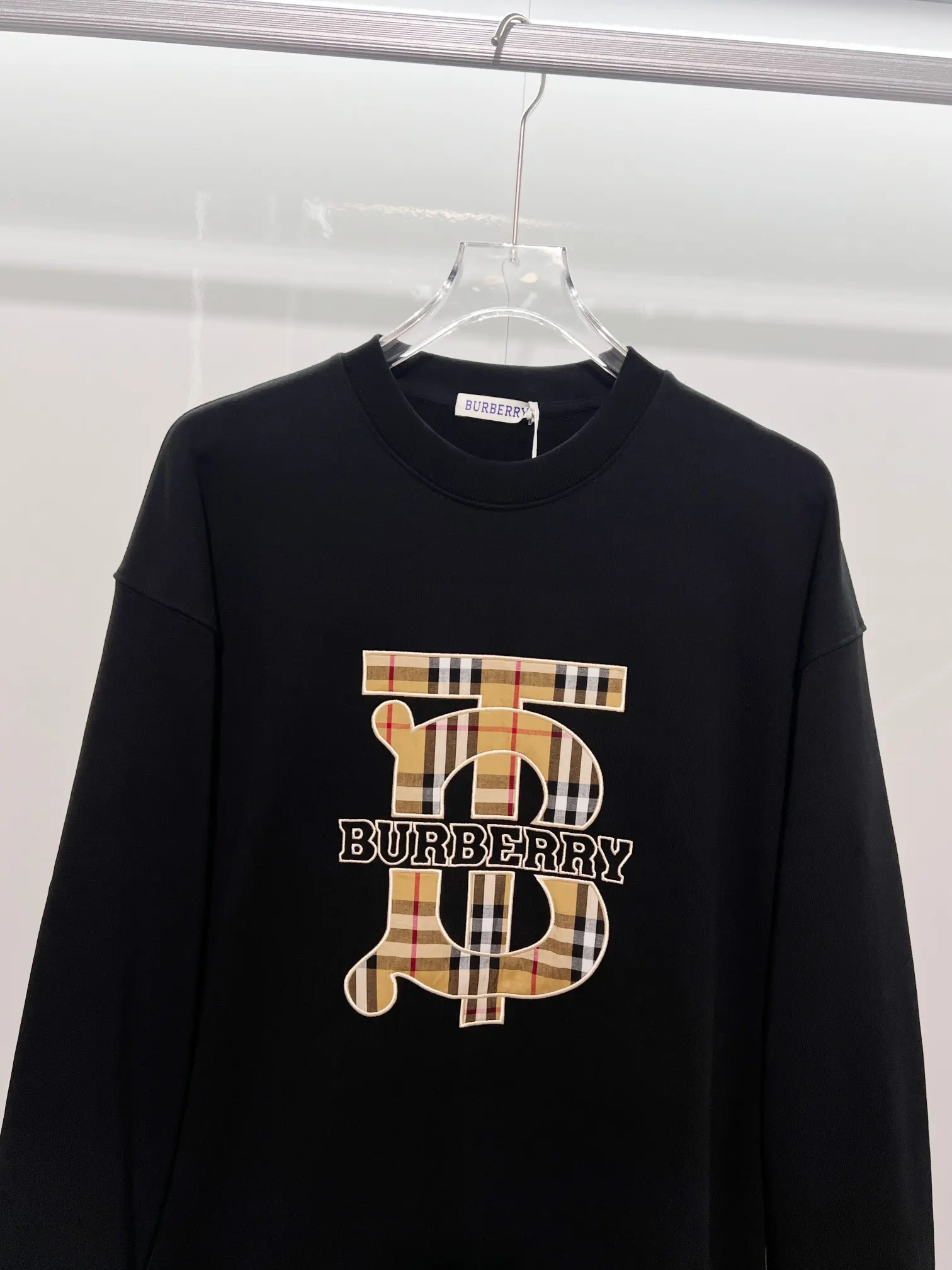 TB Monogram Check Appliqué Sweatshirt D19022874 — view 3