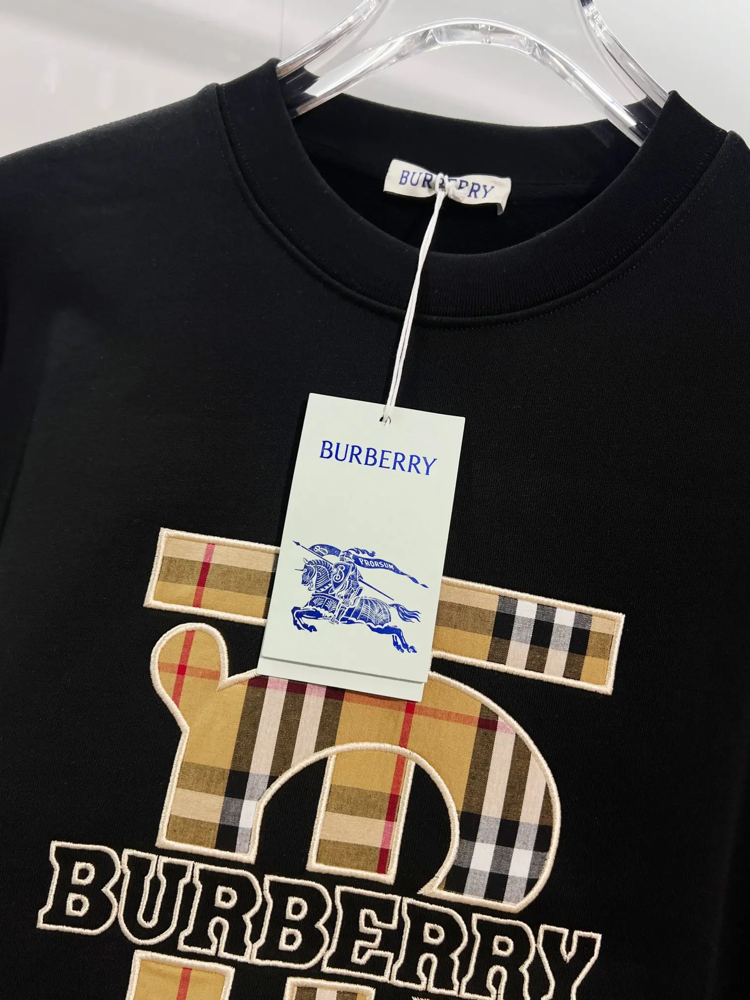 TB Monogram Check Appliqué Sweatshirt D19022874 — view 5