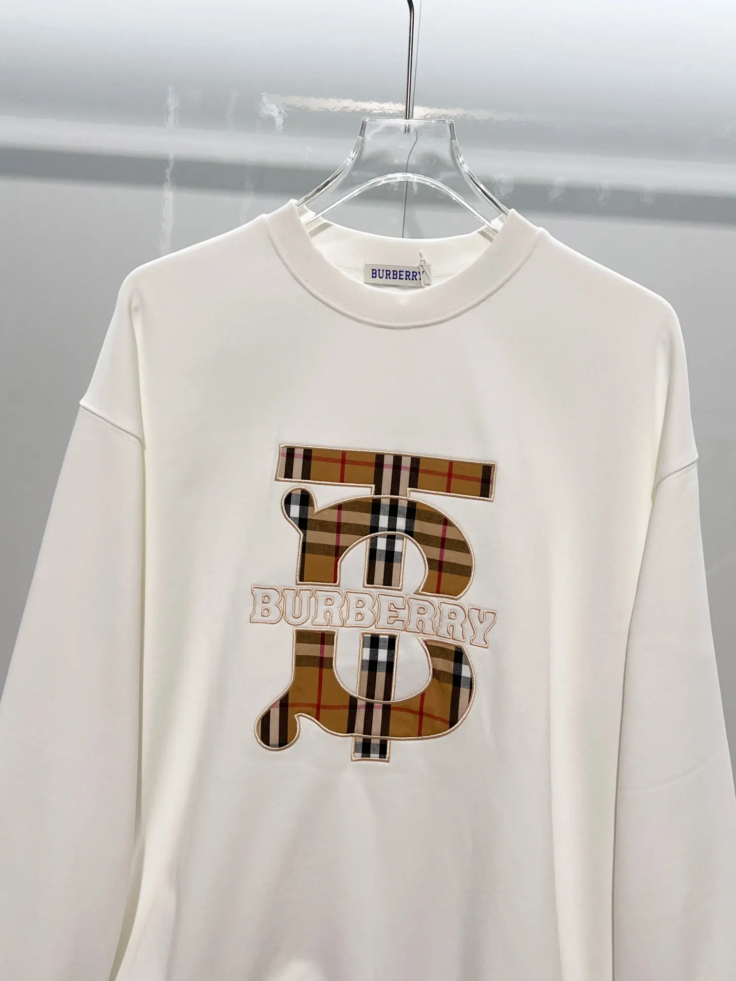 TB Monogram Check Appliqué Sweatshirt D19022875 — view 3