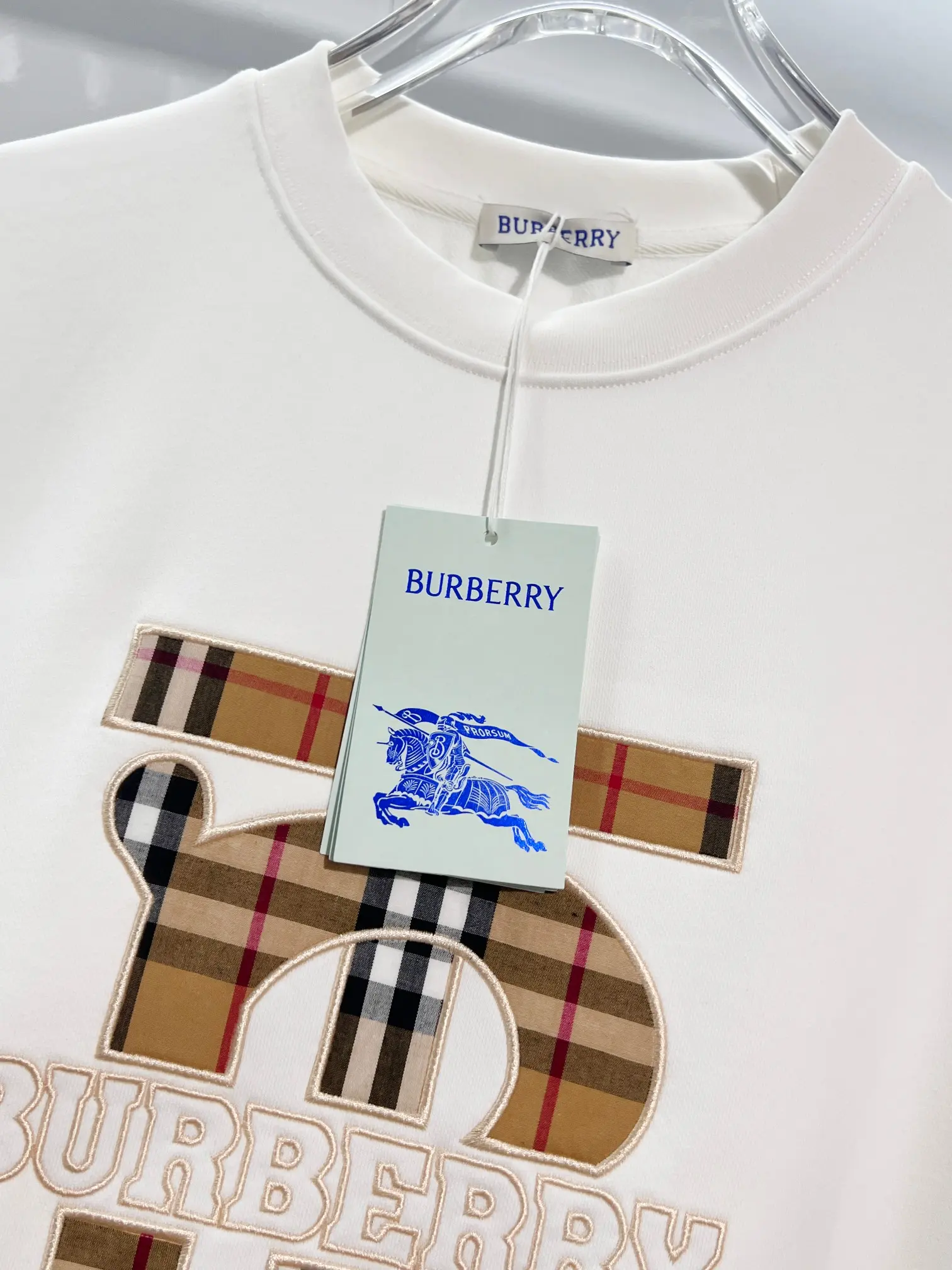 TB Monogram Check Appliqué Sweatshirt D19022875 — view 5