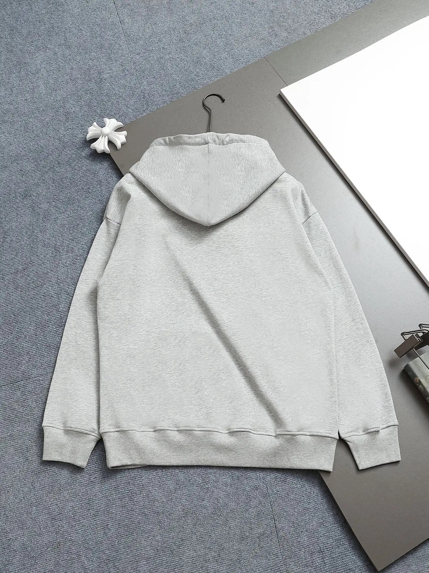 CD Icon Embroidered Cotton-Blend Hoodie D19021975 — view 2