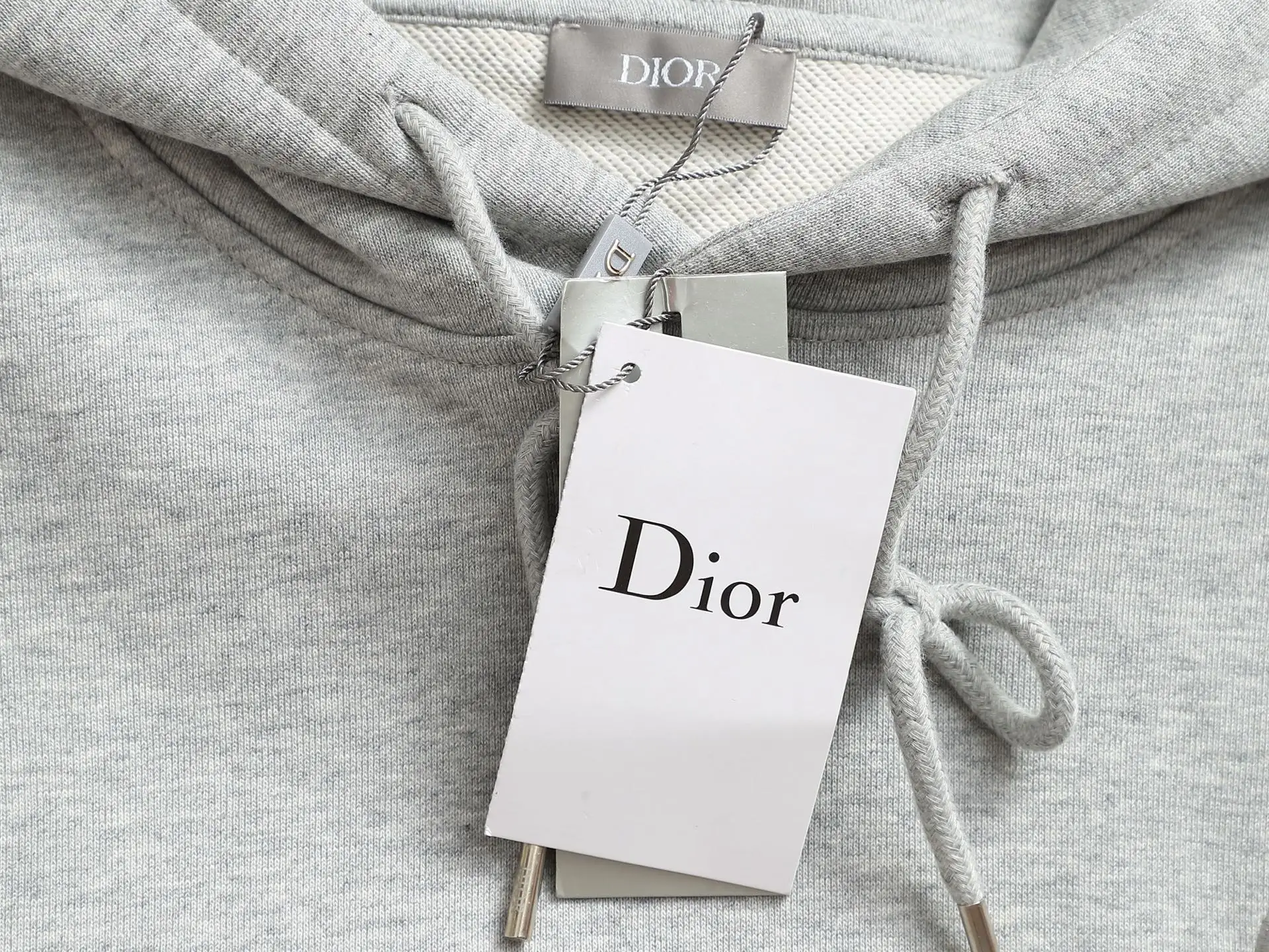 CD Icon Embroidered Cotton-Blend Hoodie D19021975 — view 7