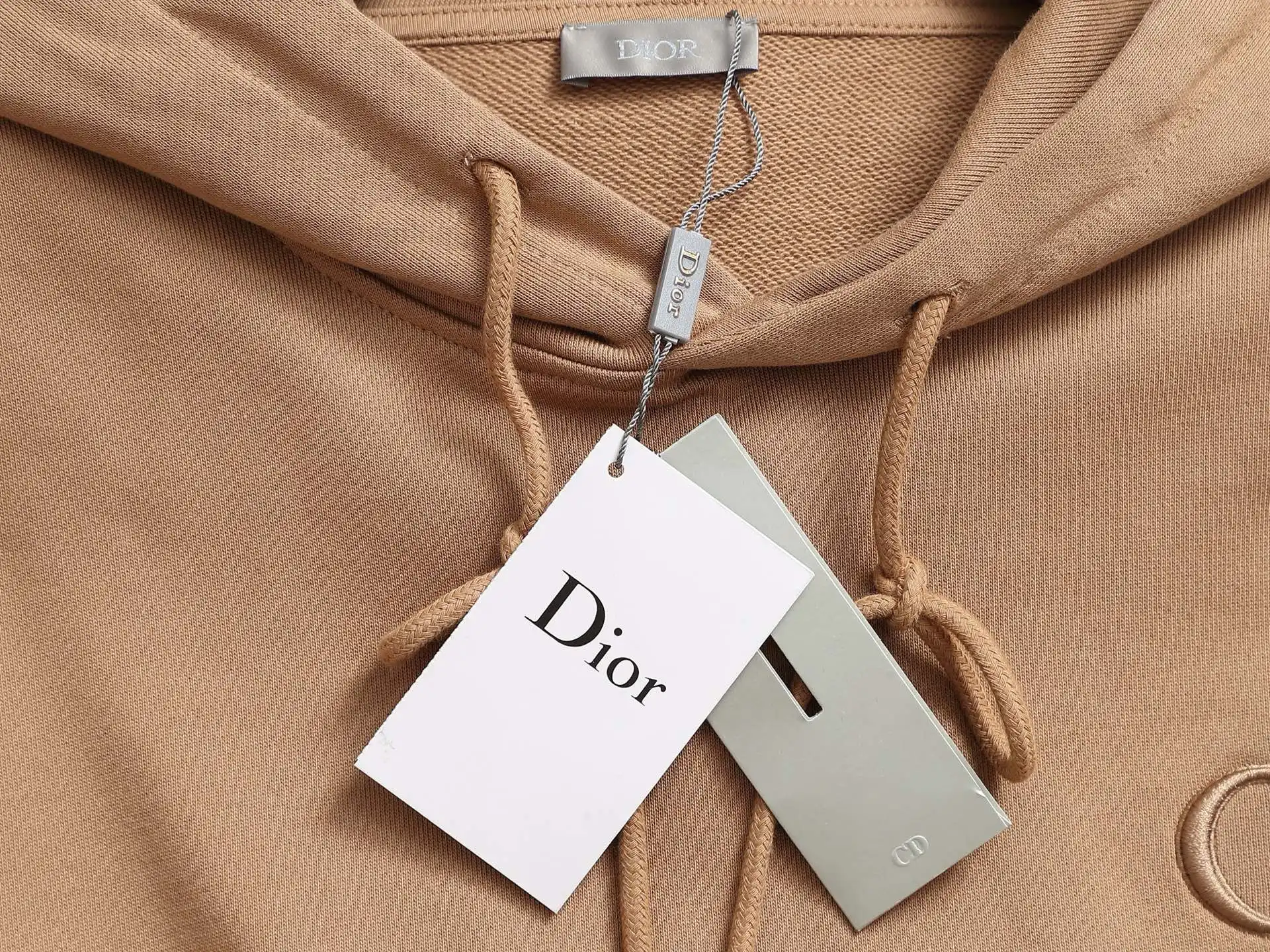 CD Icon Embroidered Cotton Hoodie D19021974 — view 7