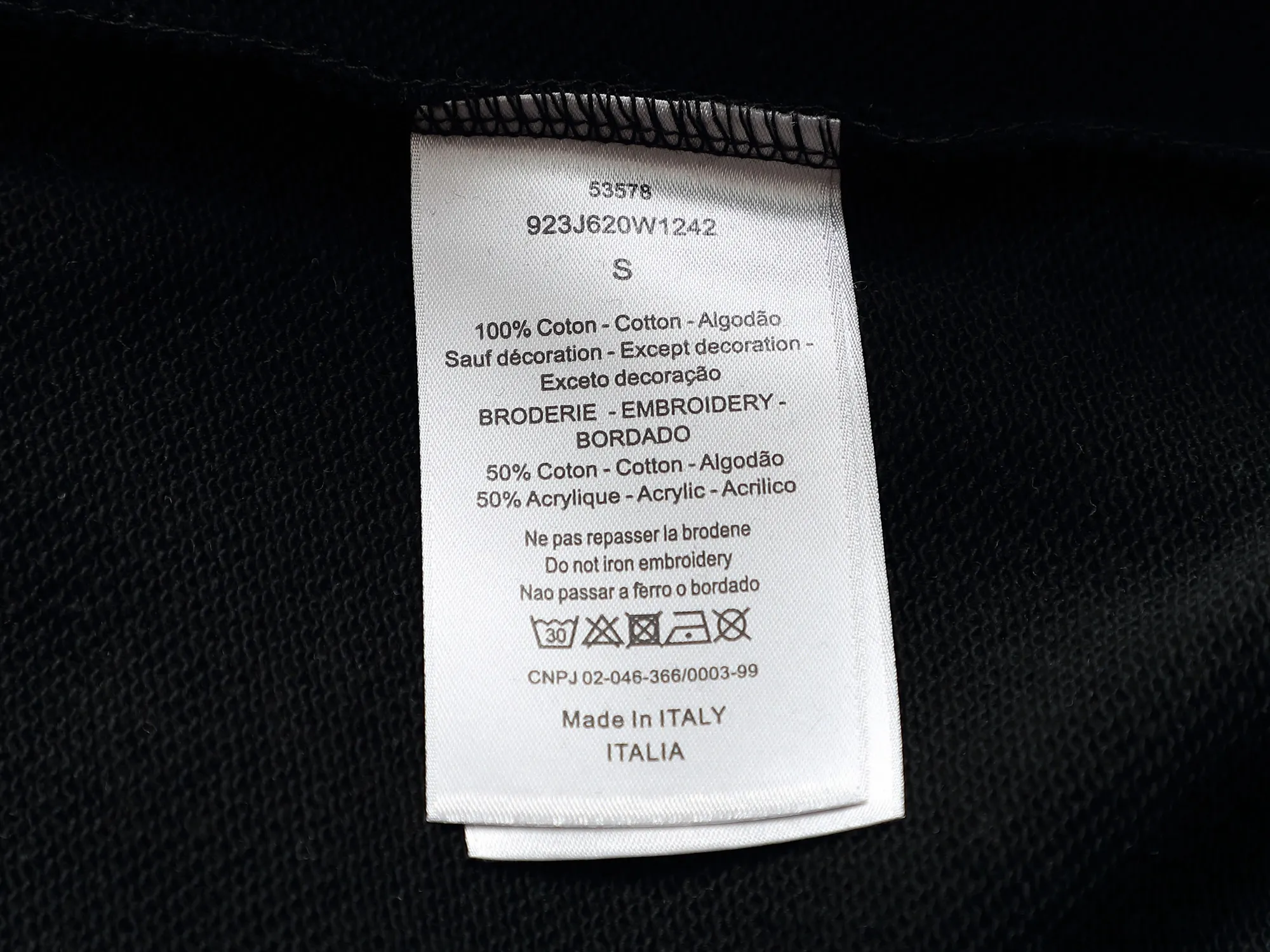 CD Icon Embroidered Cotton Hoodie D19021977 — view 10