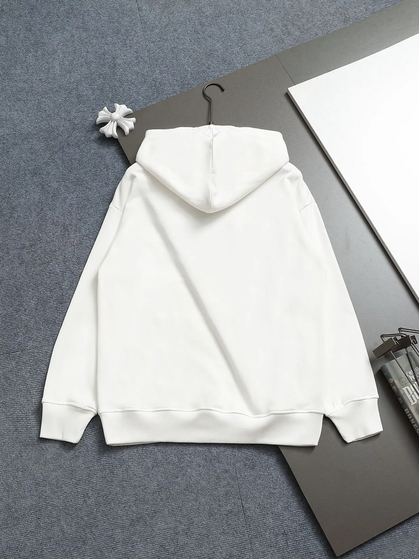 CD Icon Embroidered Cotton-Blend Hoodie D19021973 — view 2