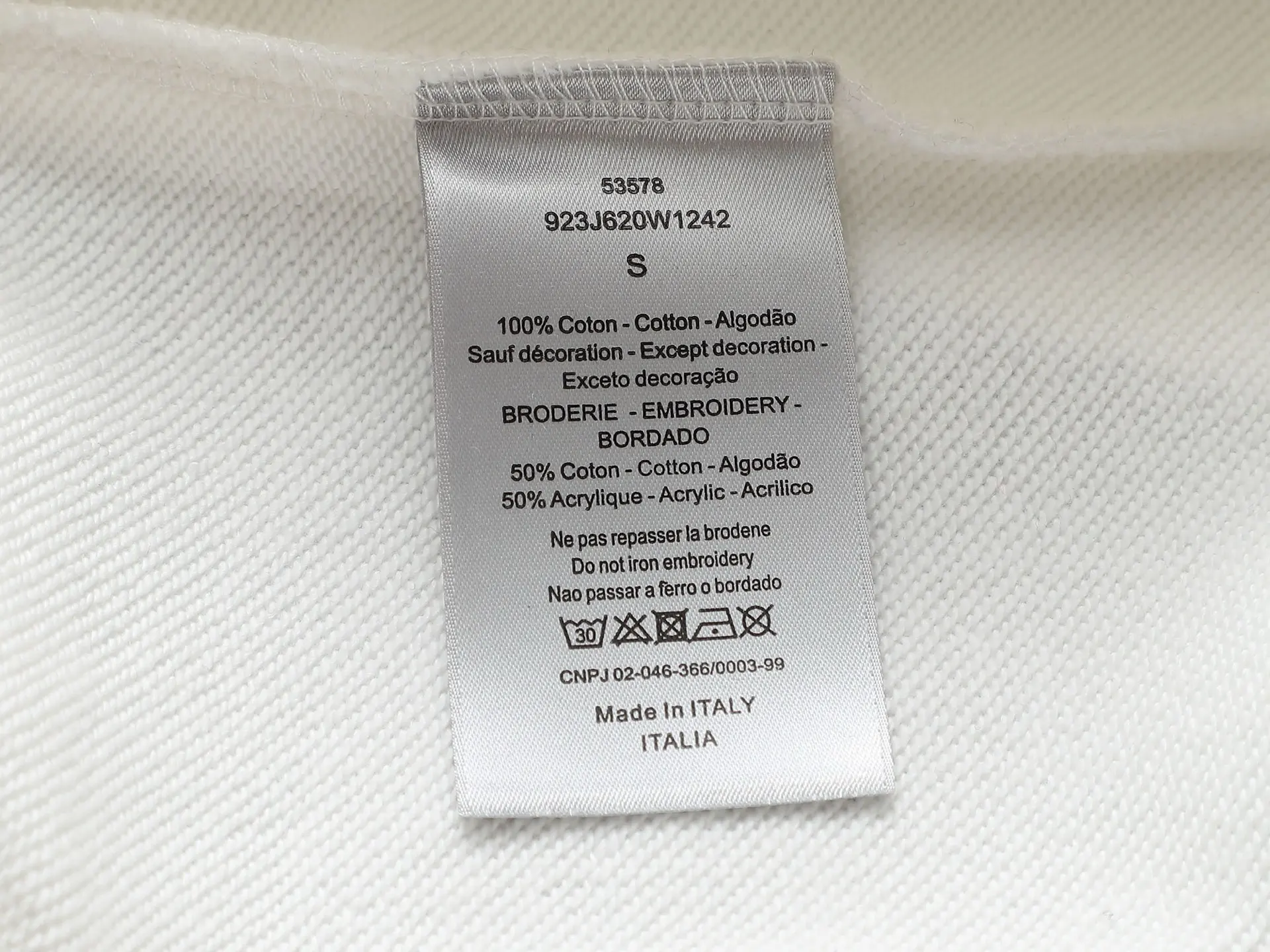 CD Icon Embroidered Cotton-Blend Hoodie D19021973 — view 10