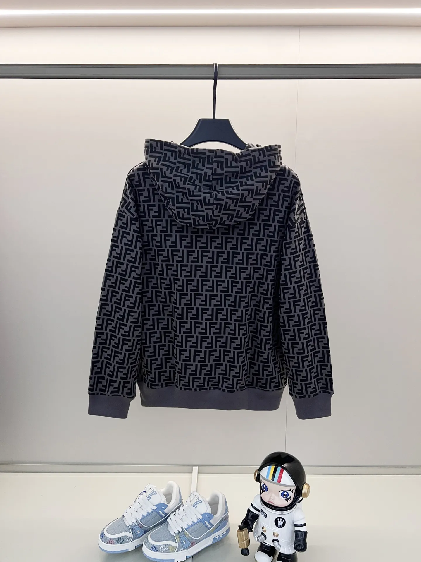 FF Monogram Cotton Jersey Hoodie D19020066 — view 2