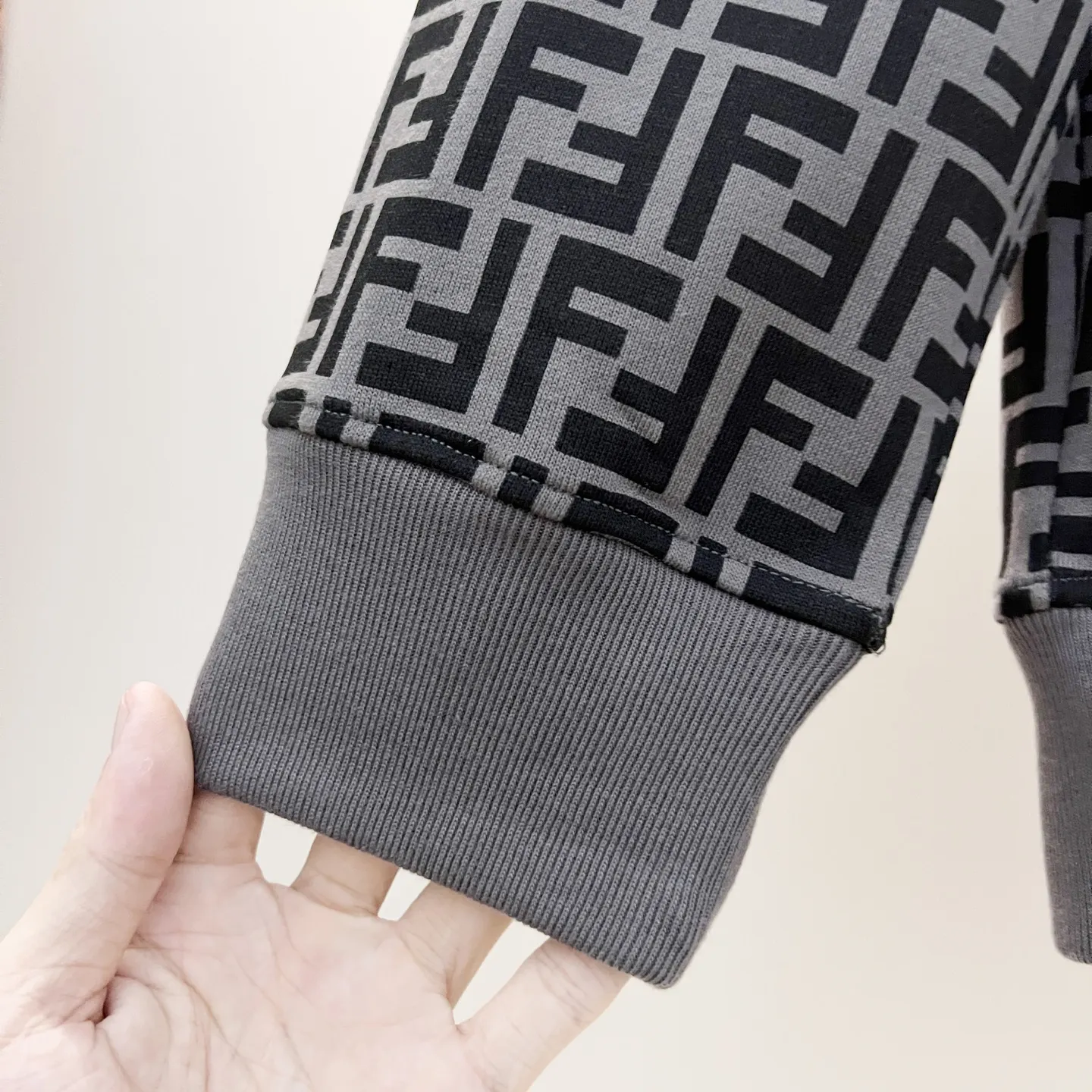 FF Monogram Cotton Jersey Hoodie D19020066 — view 7
