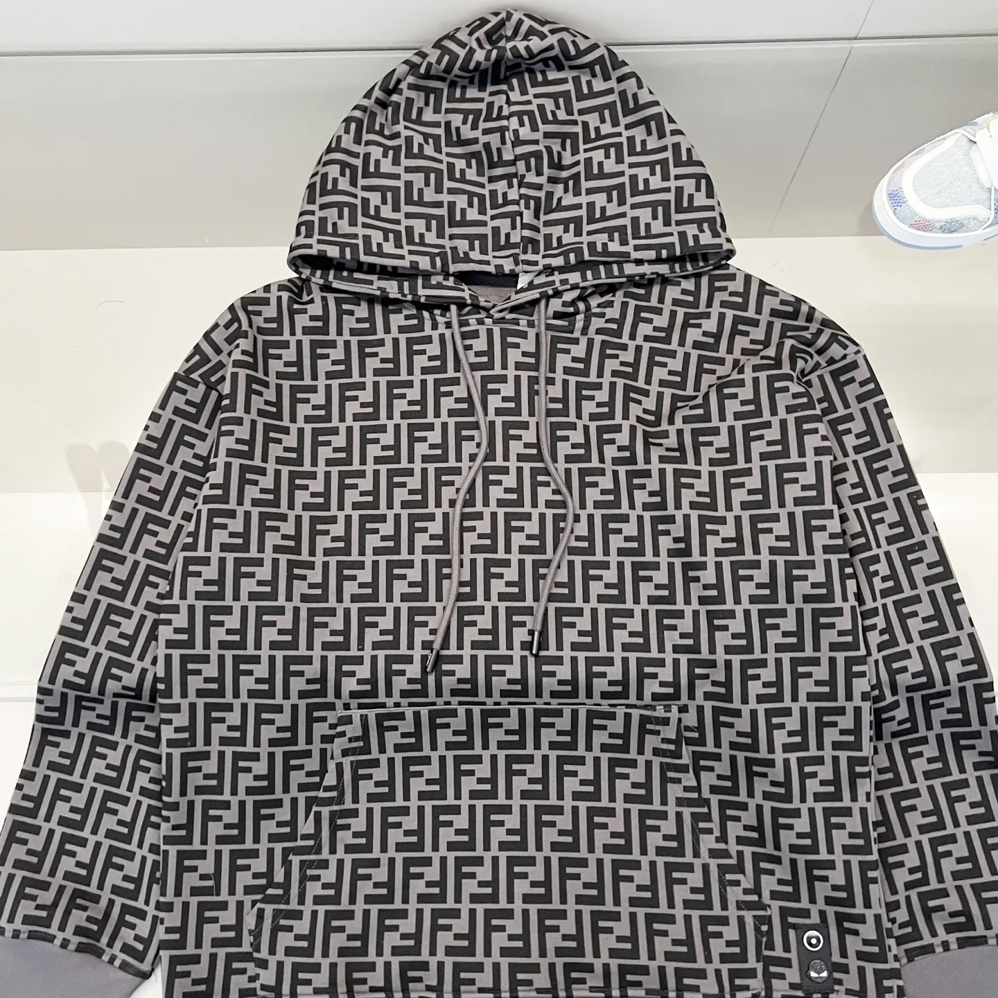 FF Monogram Cotton Jersey Hoodie D19020066 — view 9