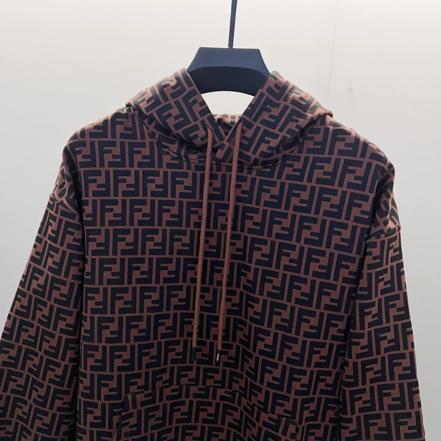 FF Monogram All-Over Print Cotton Hoodie D19020065 — view 4