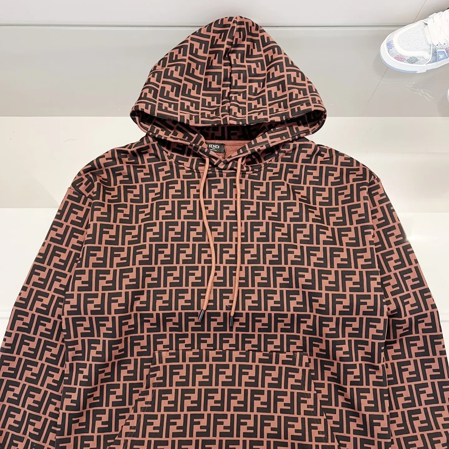 FF Monogram All-Over Print Cotton Hoodie D19020065 — view 9
