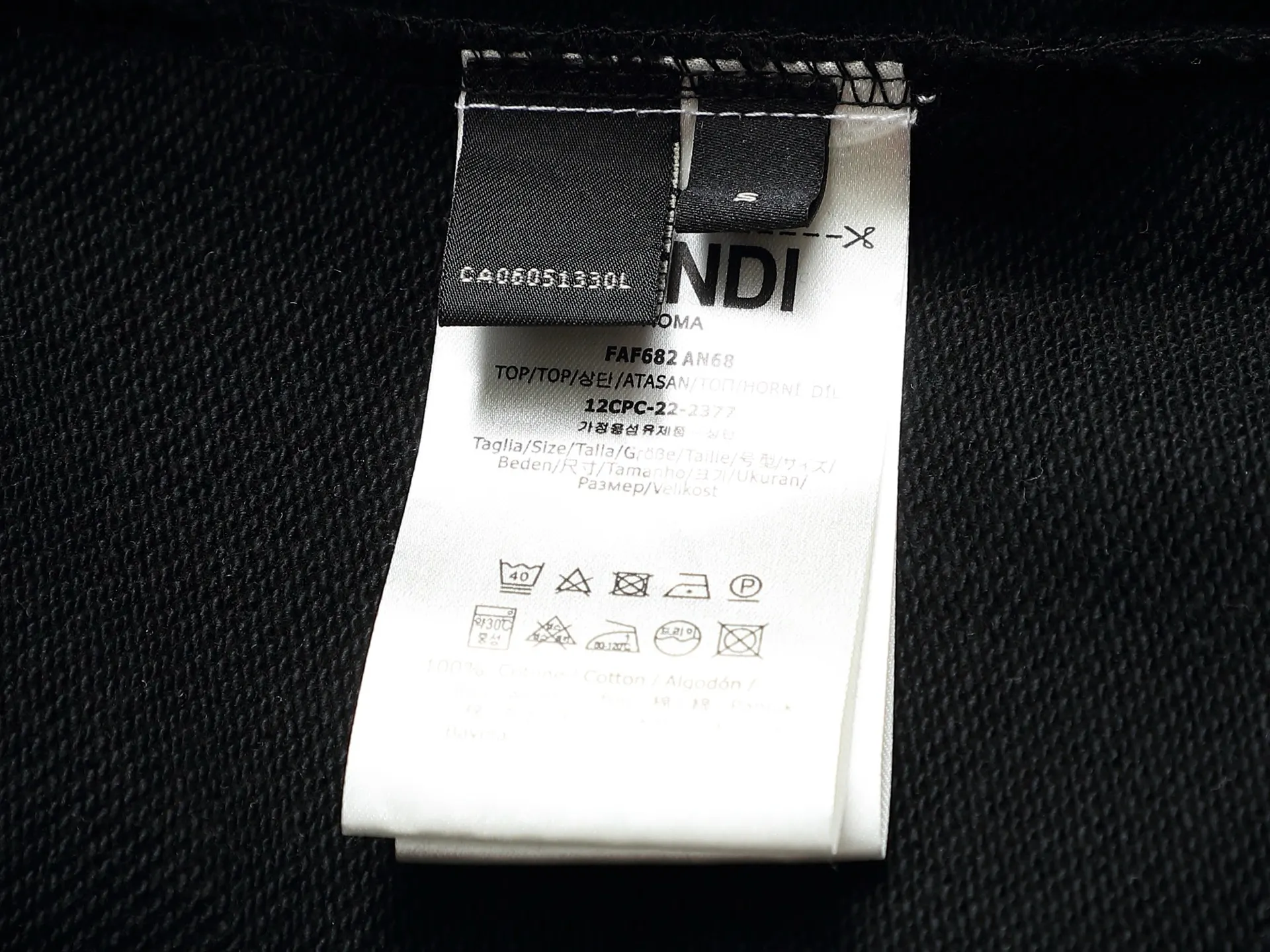 FF Logo Print Cotton-Blend Hoodie D19021967 — view 10