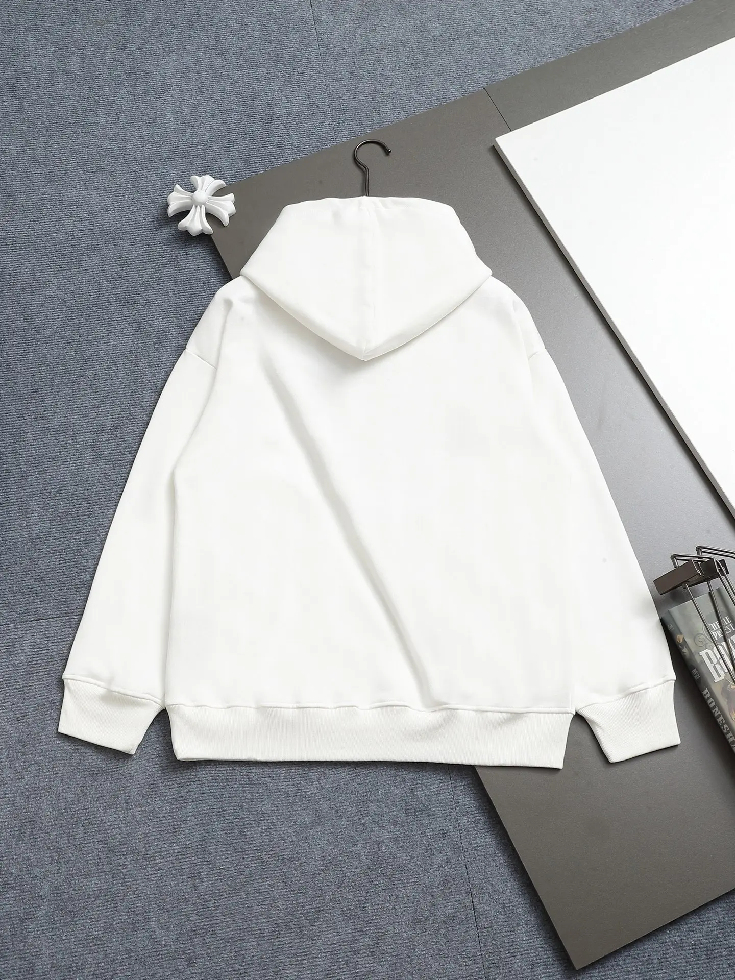 Logo Print Cotton-Blend Hoodie D19021966 — view 2