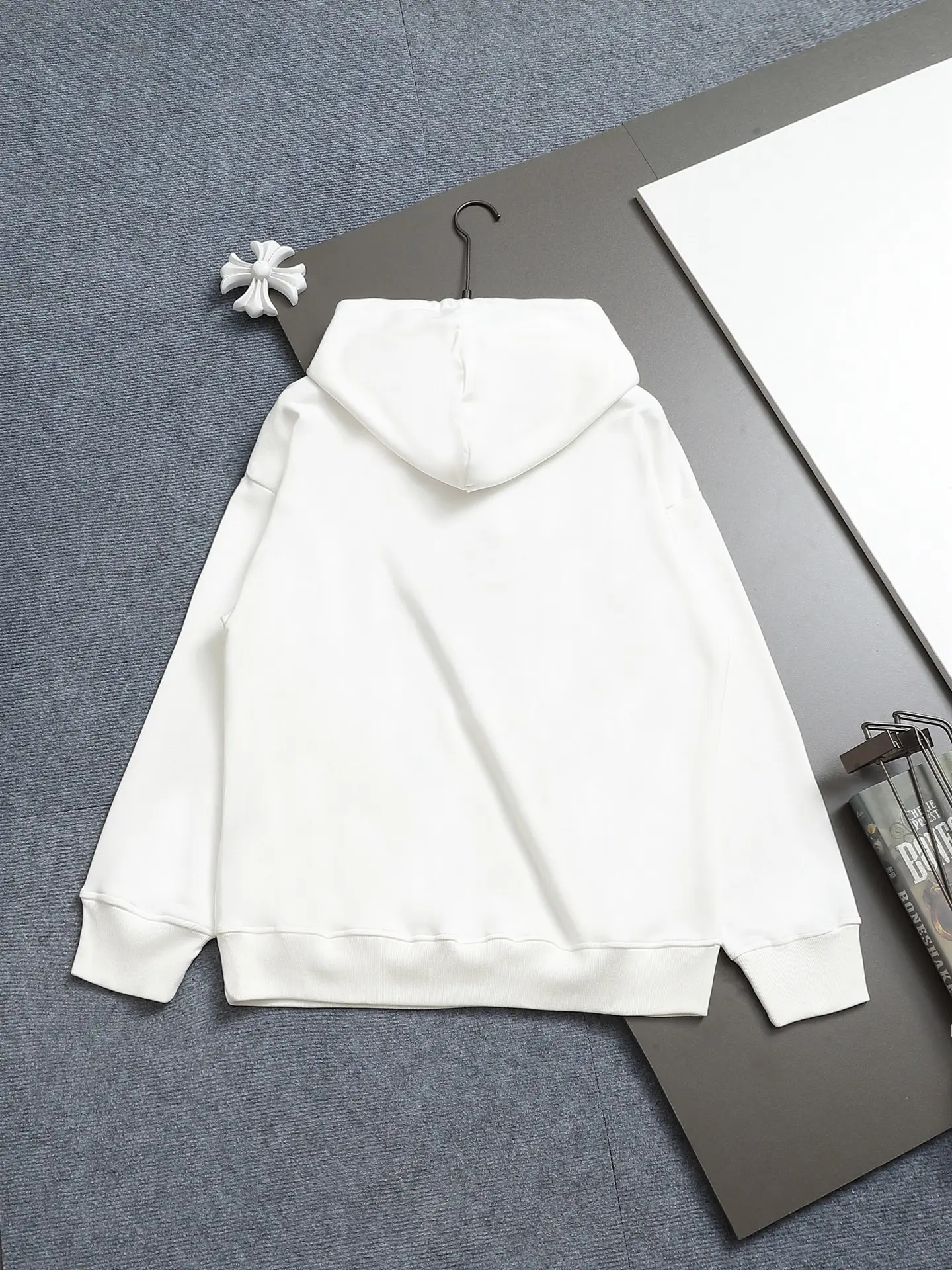 Logo Print Cotton-Blend Hoodie D19021988 — view 2