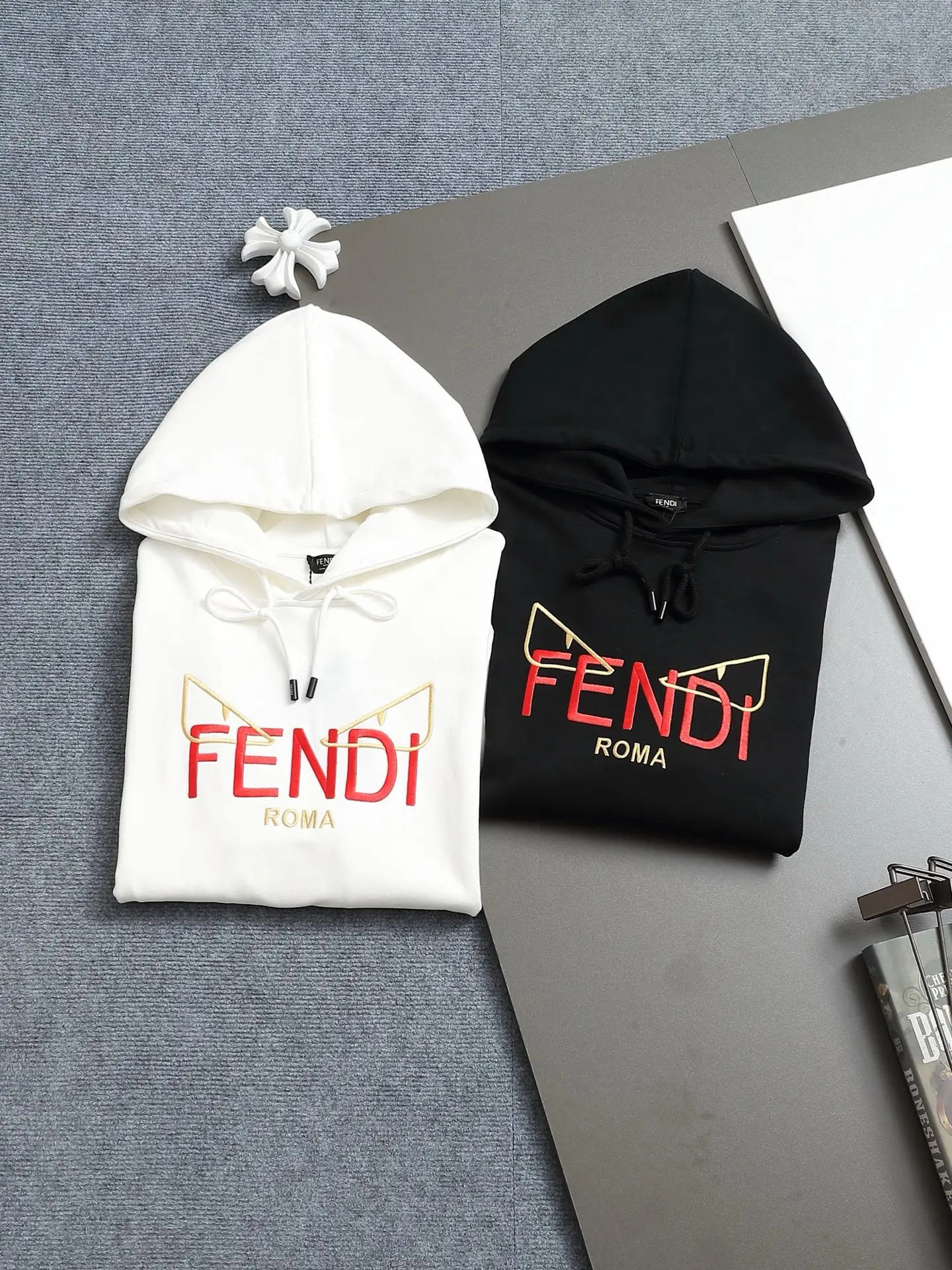 Logo Print Cotton-Blend Hoodie D19021988 — view 12