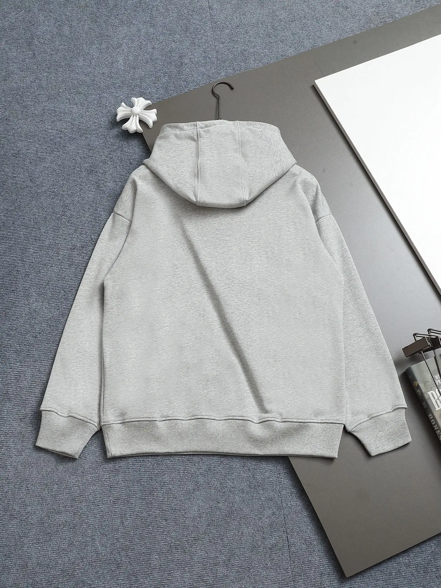 Logo-Embroidered Cotton-Blend Hoodie D19021970 — view 2