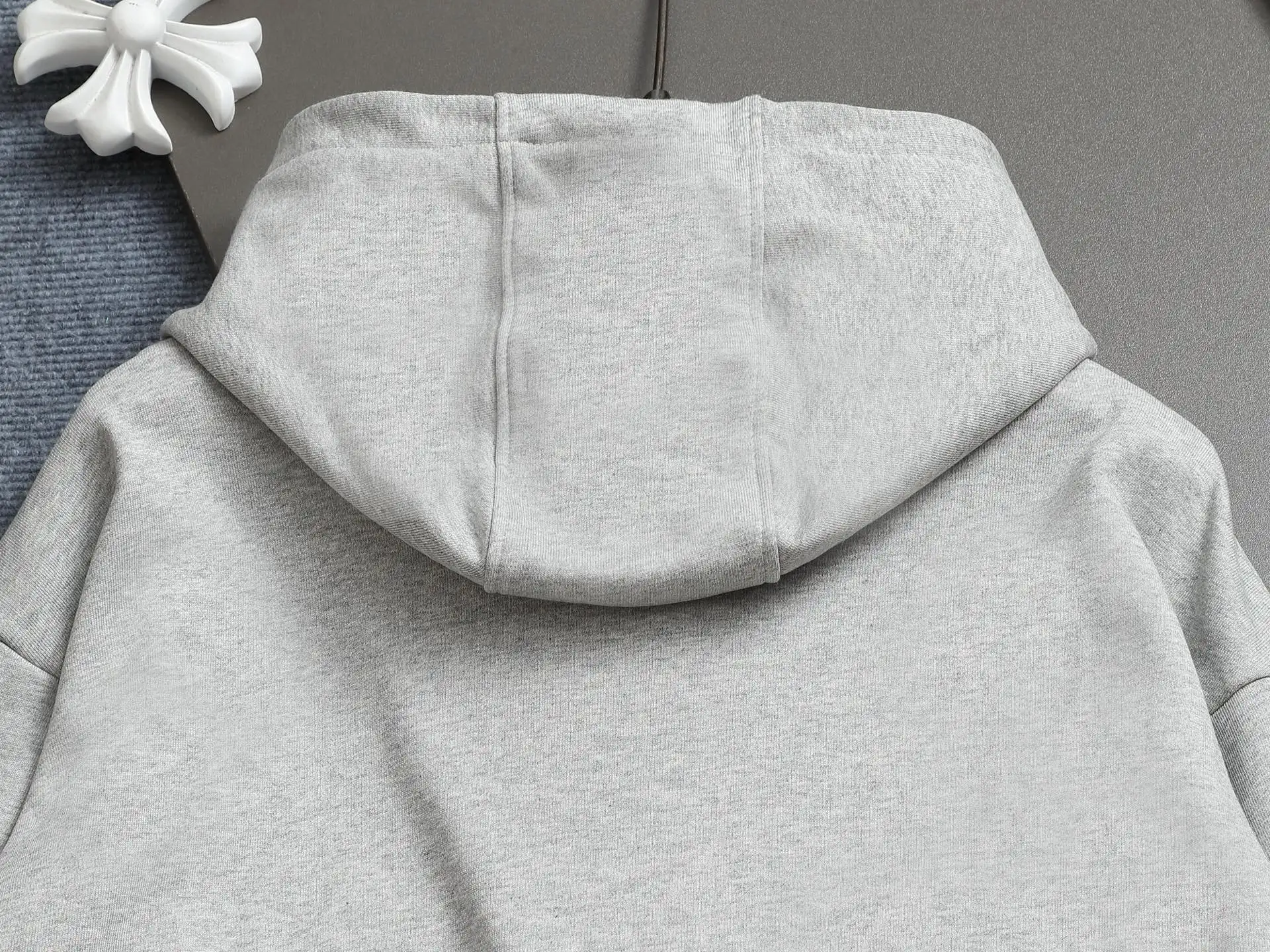 Logo-Embroidered Cotton-Blend Hoodie D19021970 — view 10