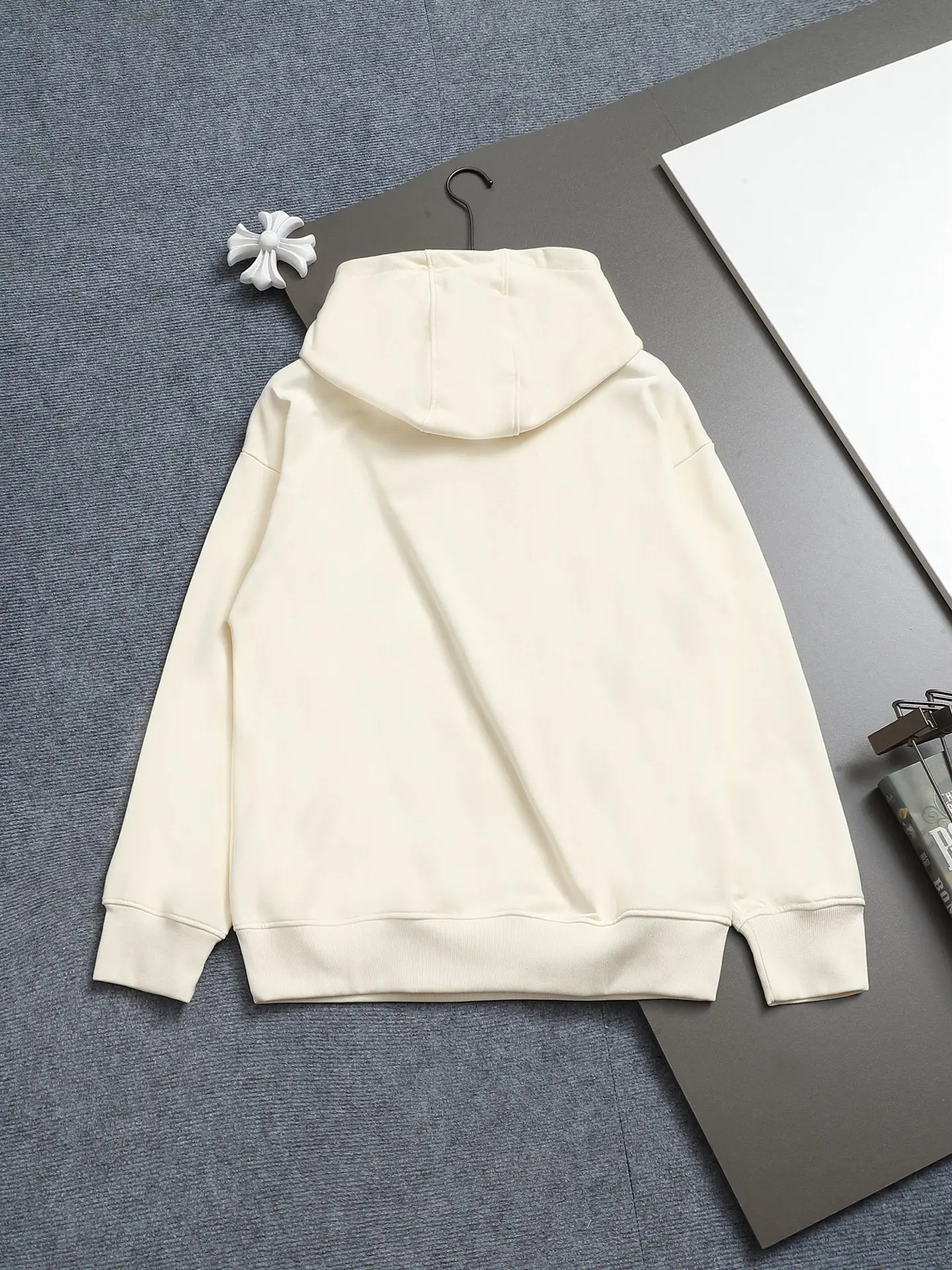 Logo-Embroidered Cotton-Blend Hoodie D19021971 — view 2
