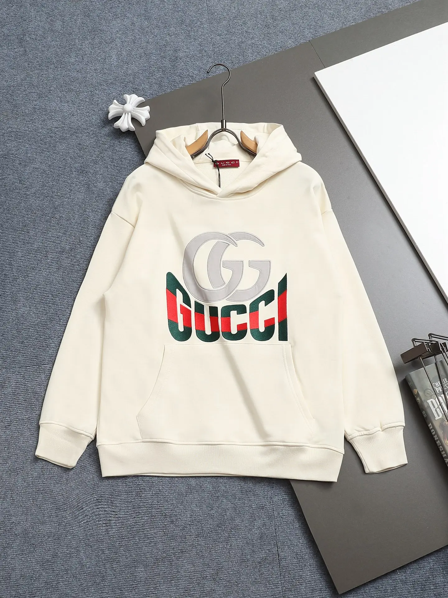 Vintage Logo Print Cotton Hoodie D19022008