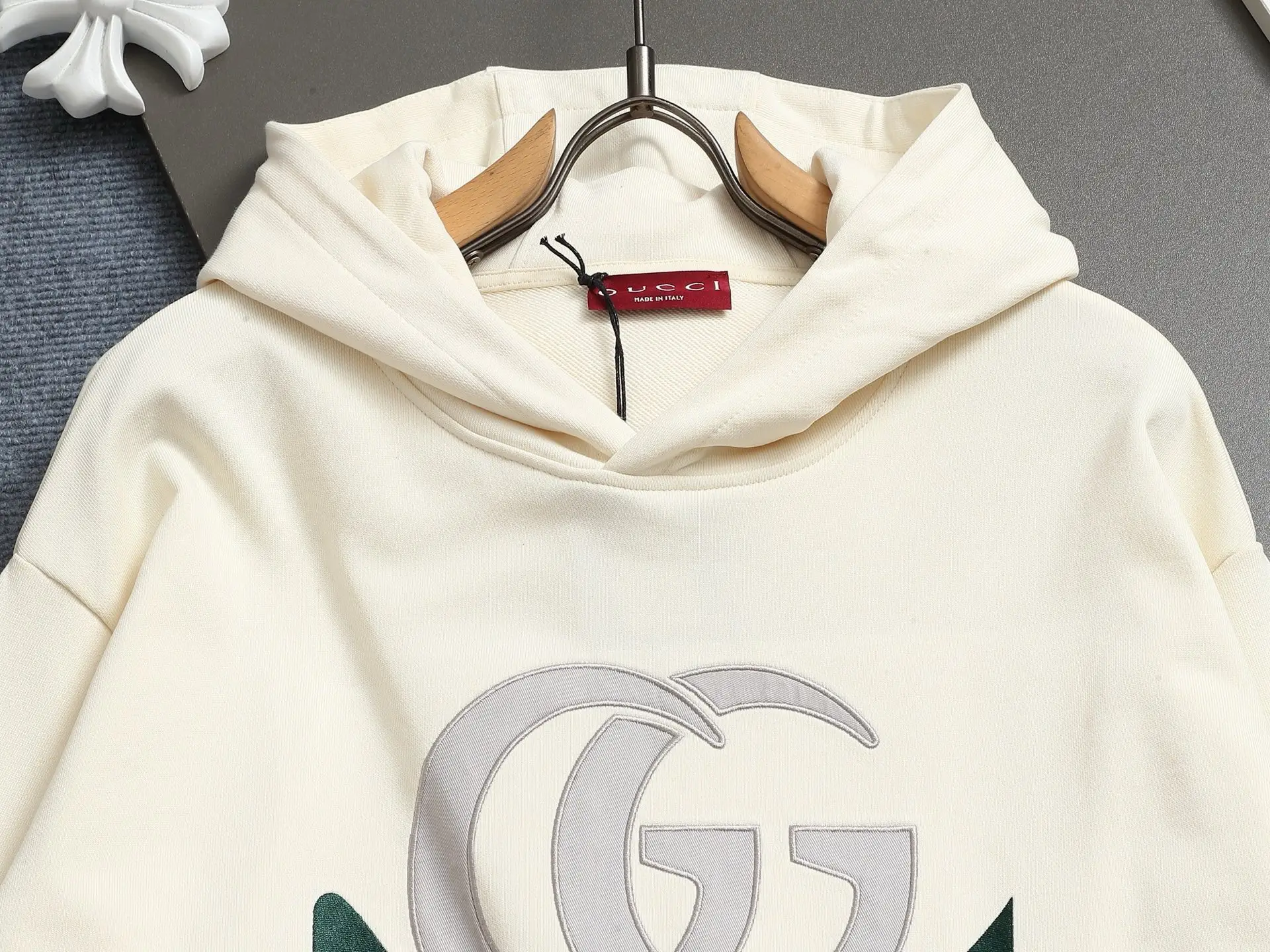 Vintage Logo Print Cotton Hoodie D19022008 — view 3