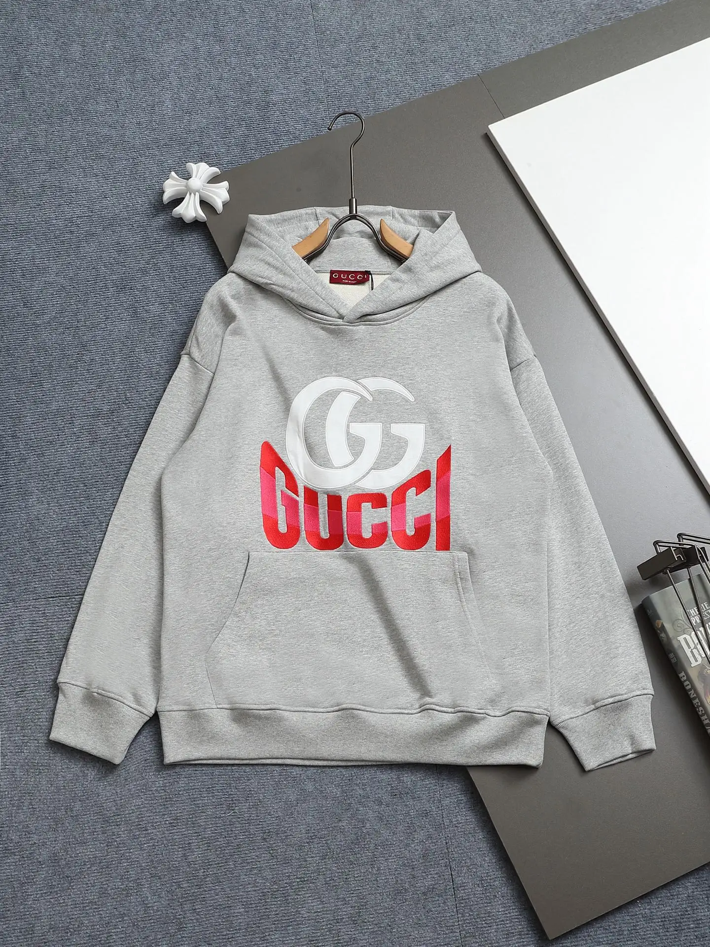 Vintage Logo Print Cotton Hoodie D19022009
