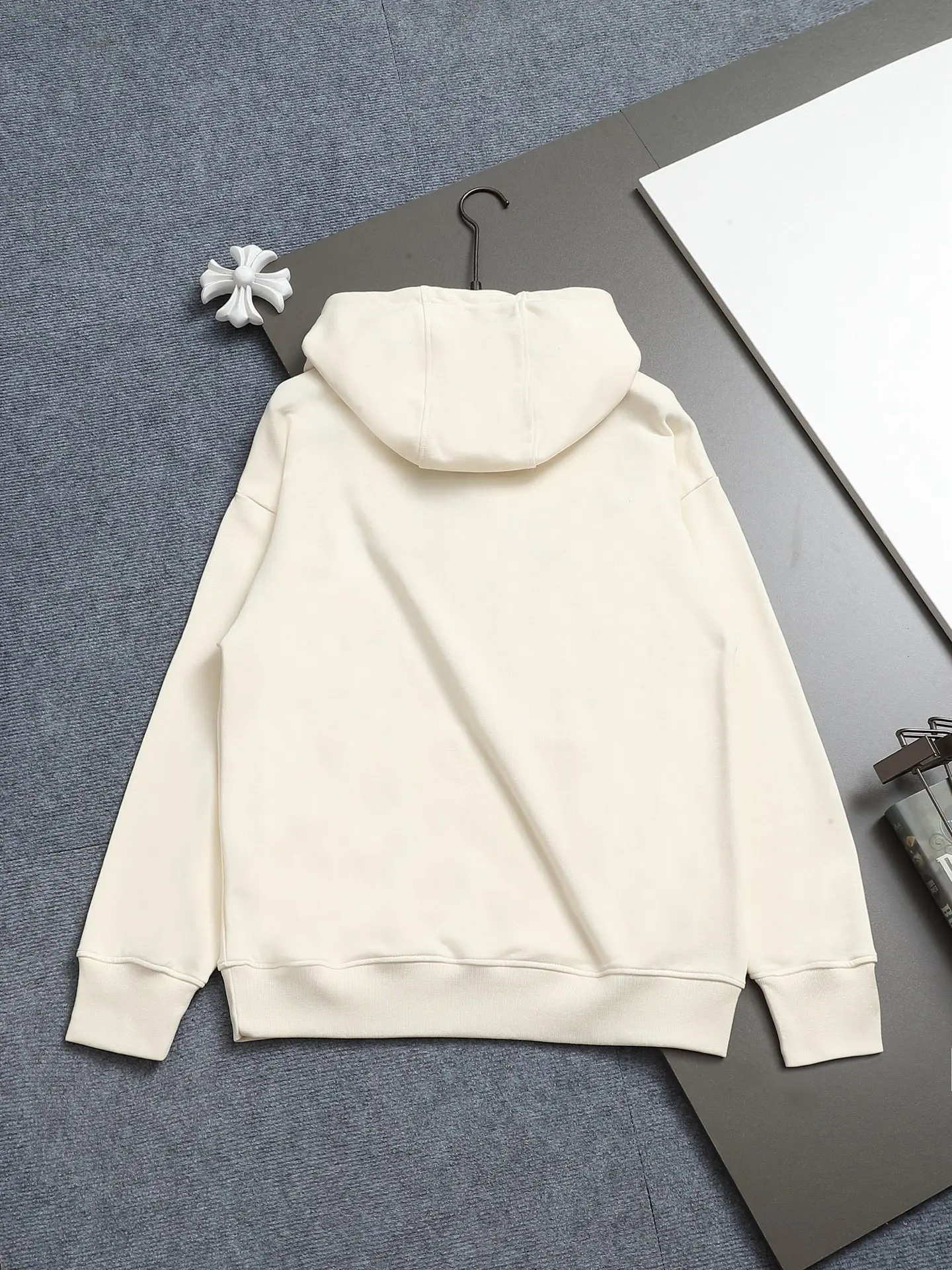 Logo-Embroidered Cotton-Blend Hoodie D19021990 — view 2