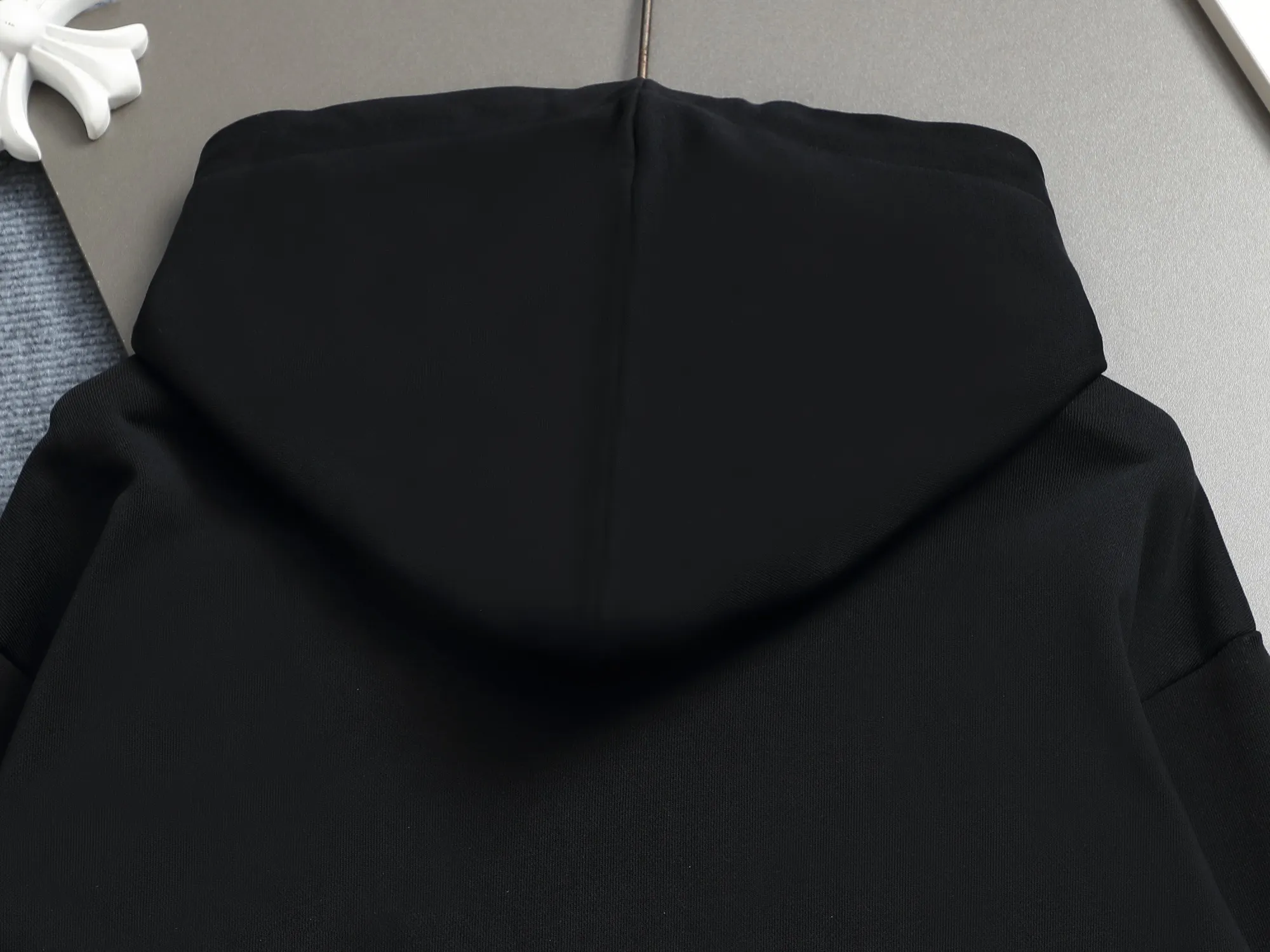 Logo-Embroidered Cotton-Jersey Hoodie D19022007 — view 11