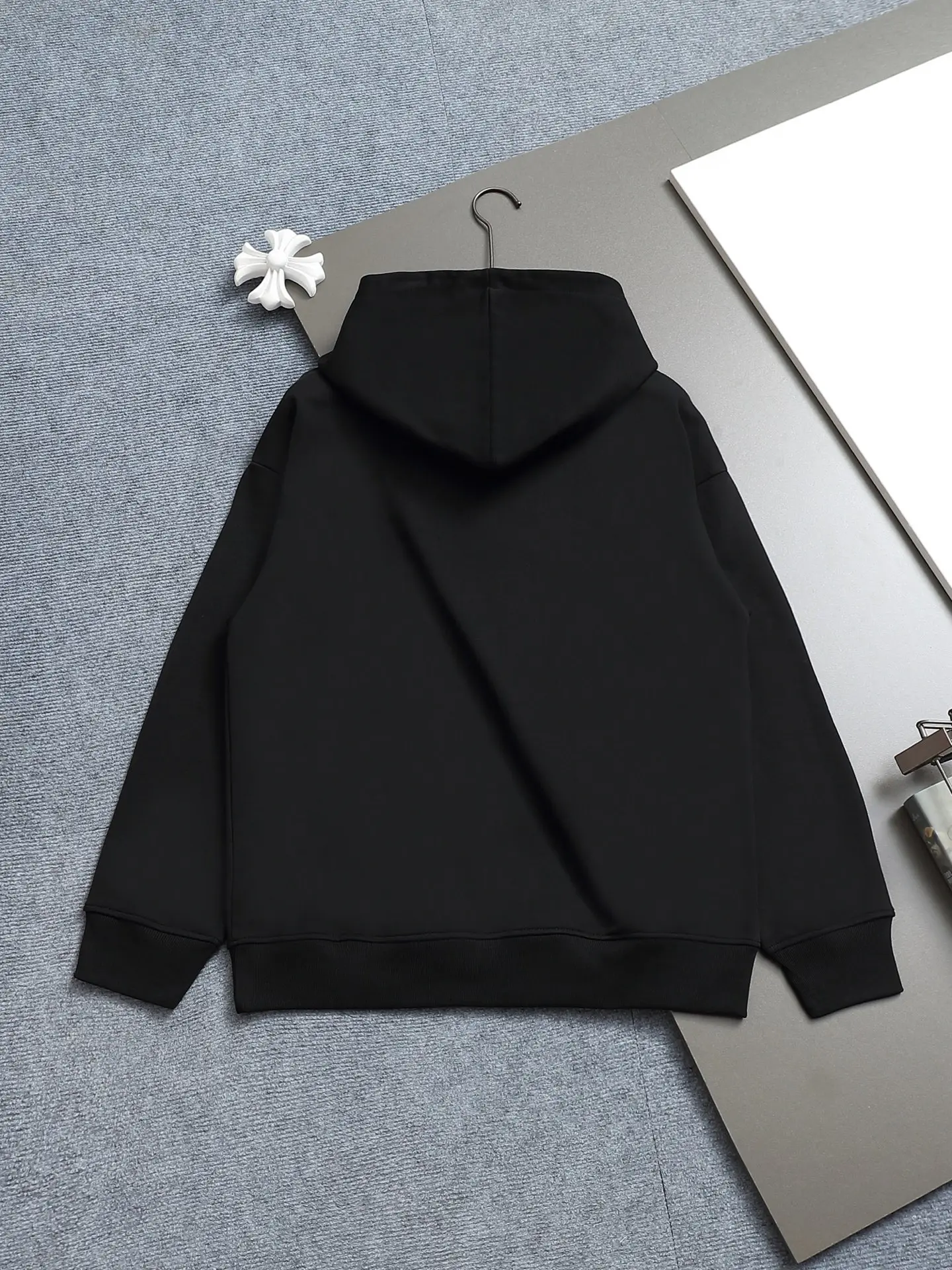 Embossed Logo Cotton-Jersey Hoodie D19021969 — view 2