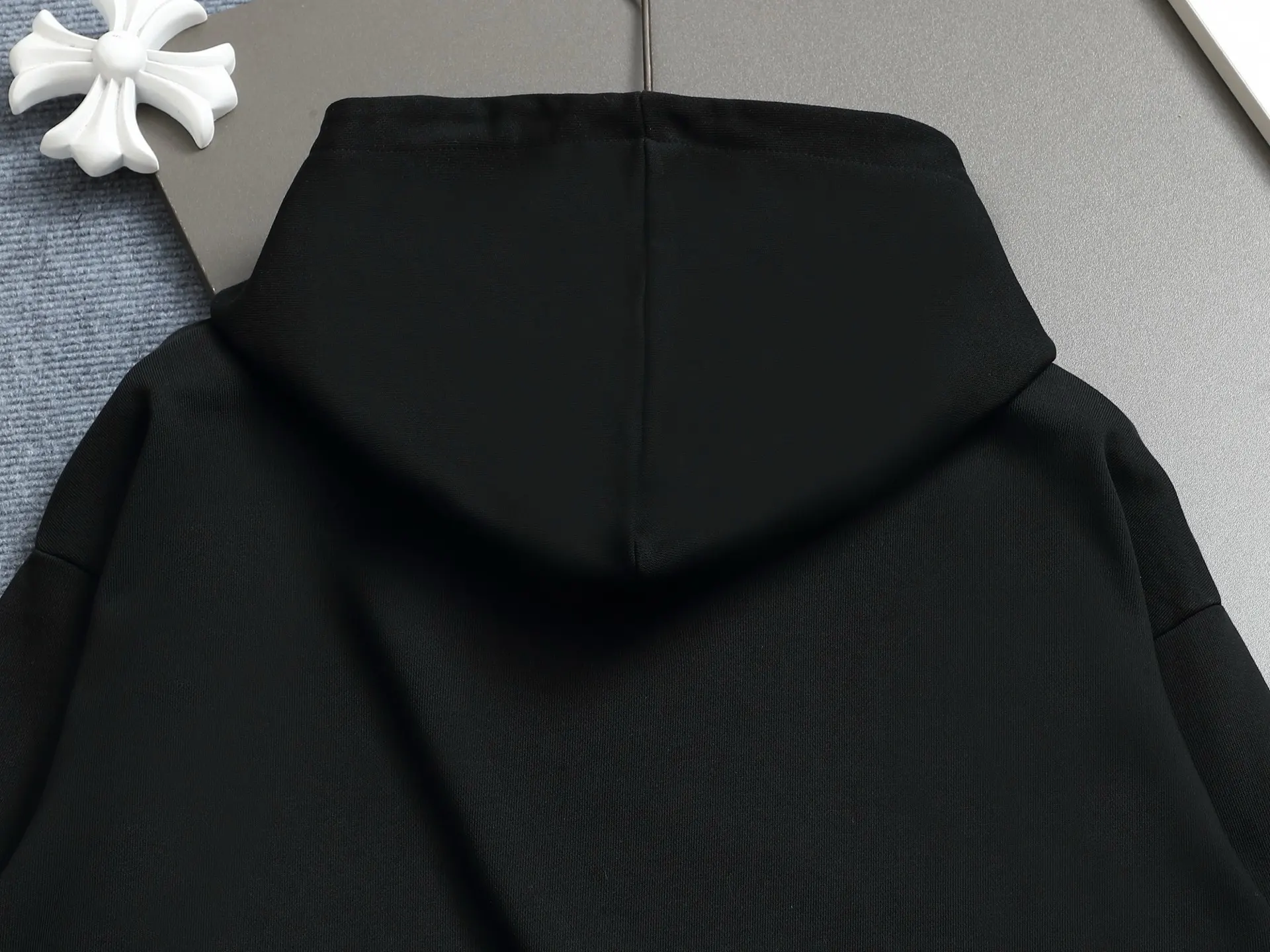 Embossed Logo Cotton-Jersey Hoodie D19021969 — view 10