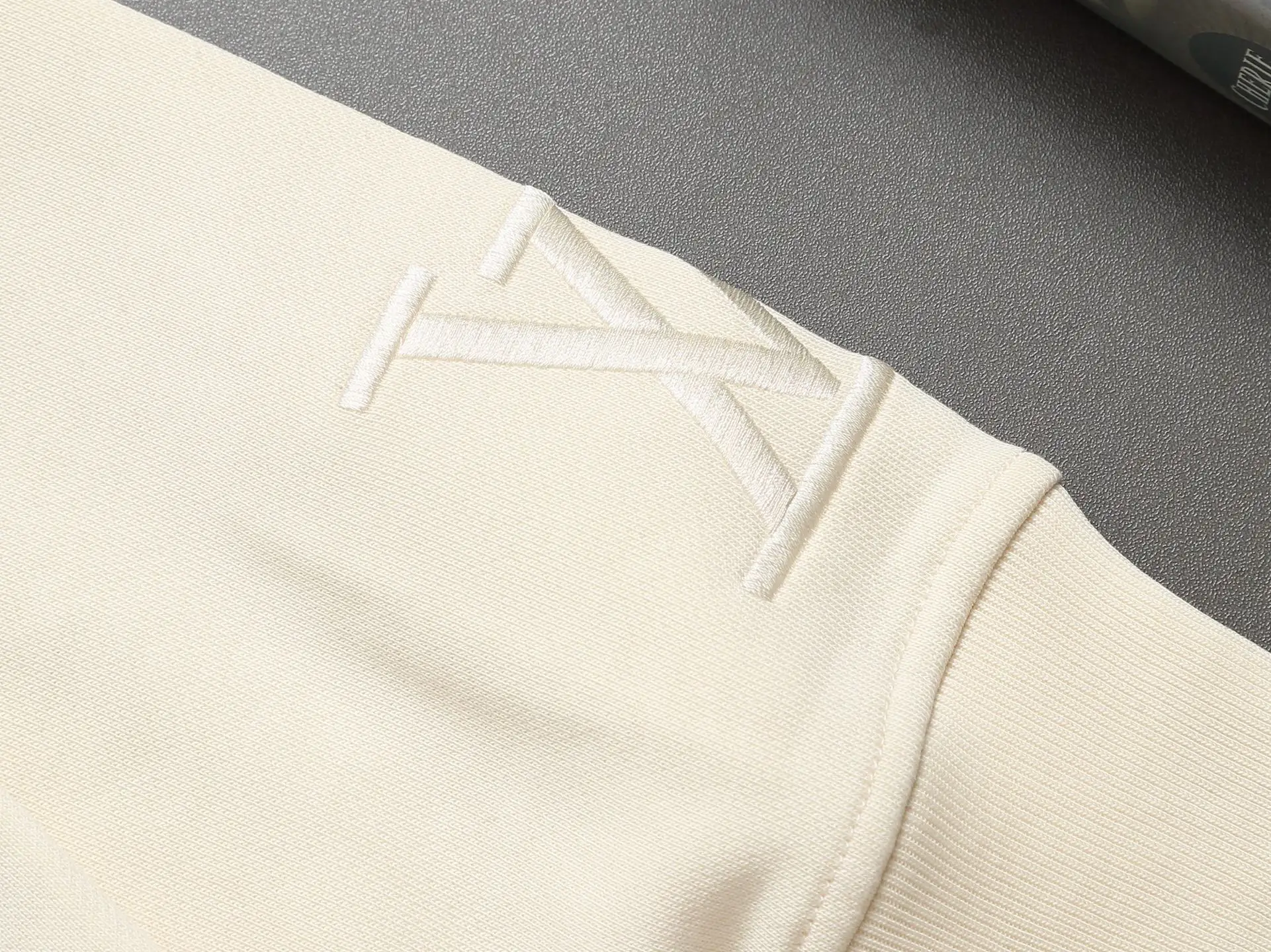 Monogram Embroidered Cotton-Blend Hoodie D19022004 — view 7
