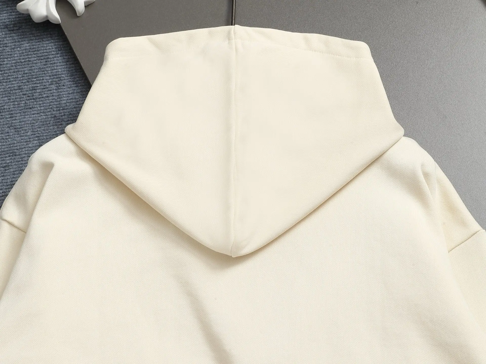 Monogram Embroidered Cotton-Blend Hoodie D19022004 — view 13