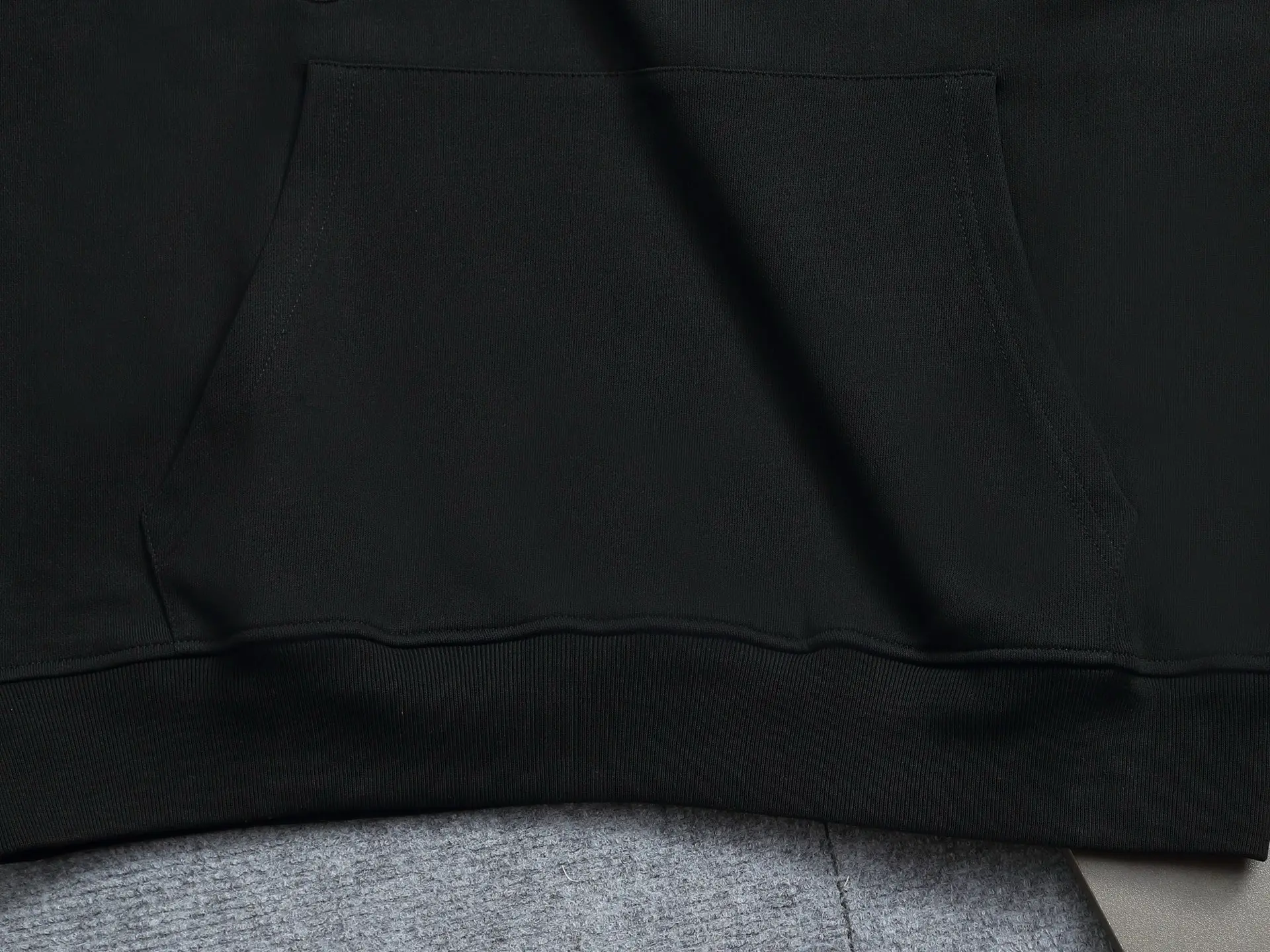 Monogram Embroidered Cotton-Blend Hoodie D19022005 — view 4