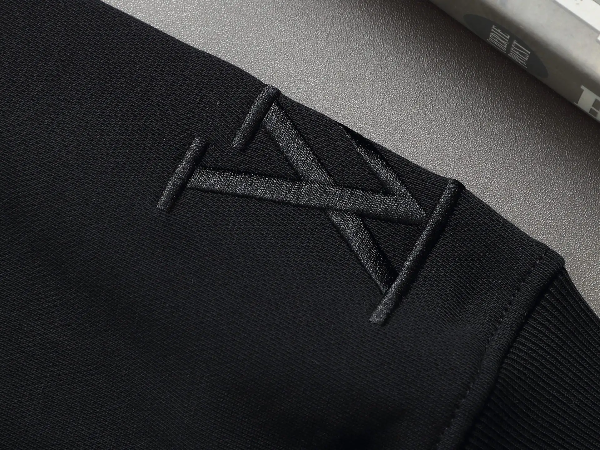 Monogram Embroidered Cotton-Blend Hoodie D19022005 — view 9