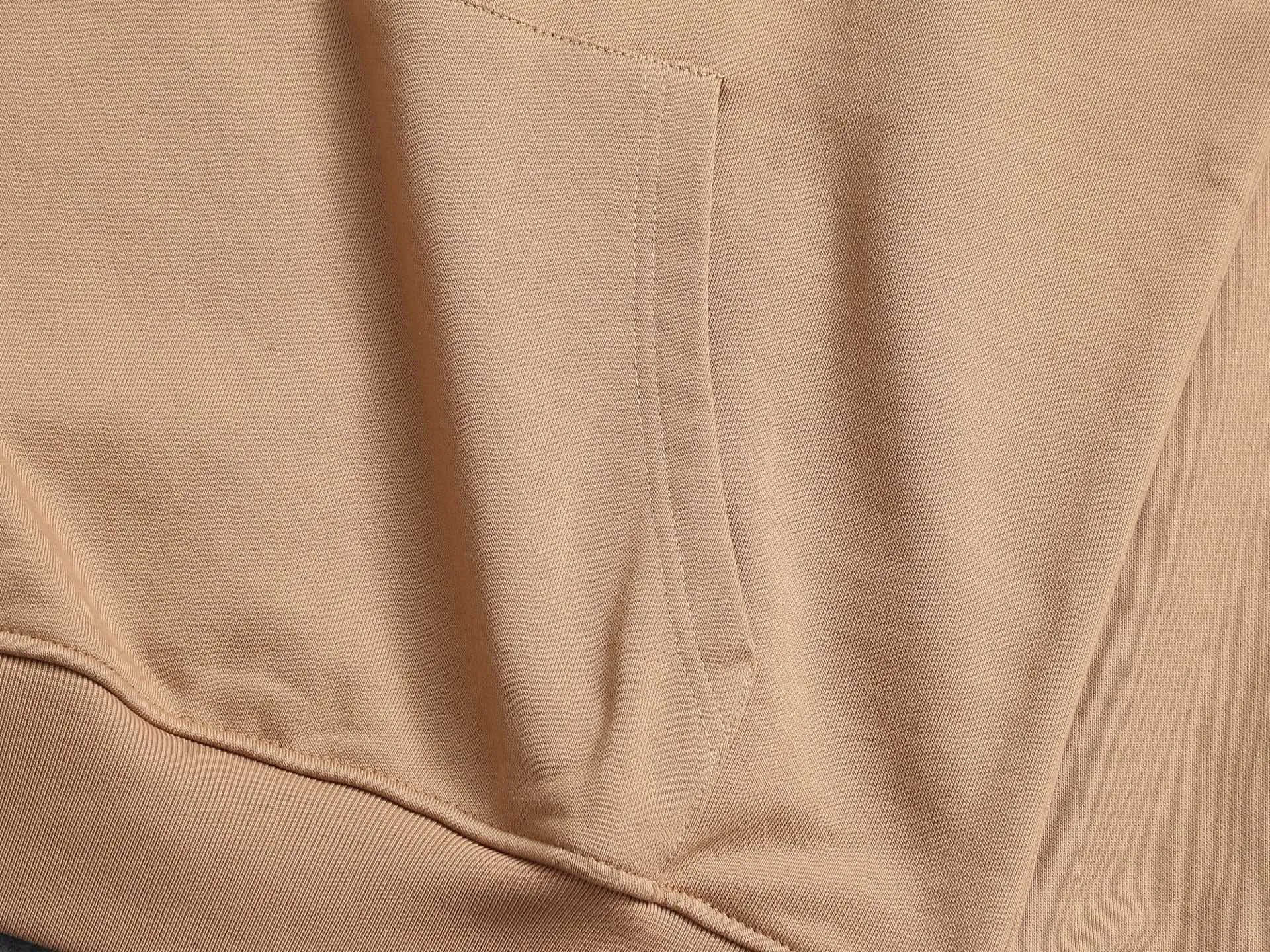Check-Lined Cotton-Blend Hoodie D19520223 — view 6