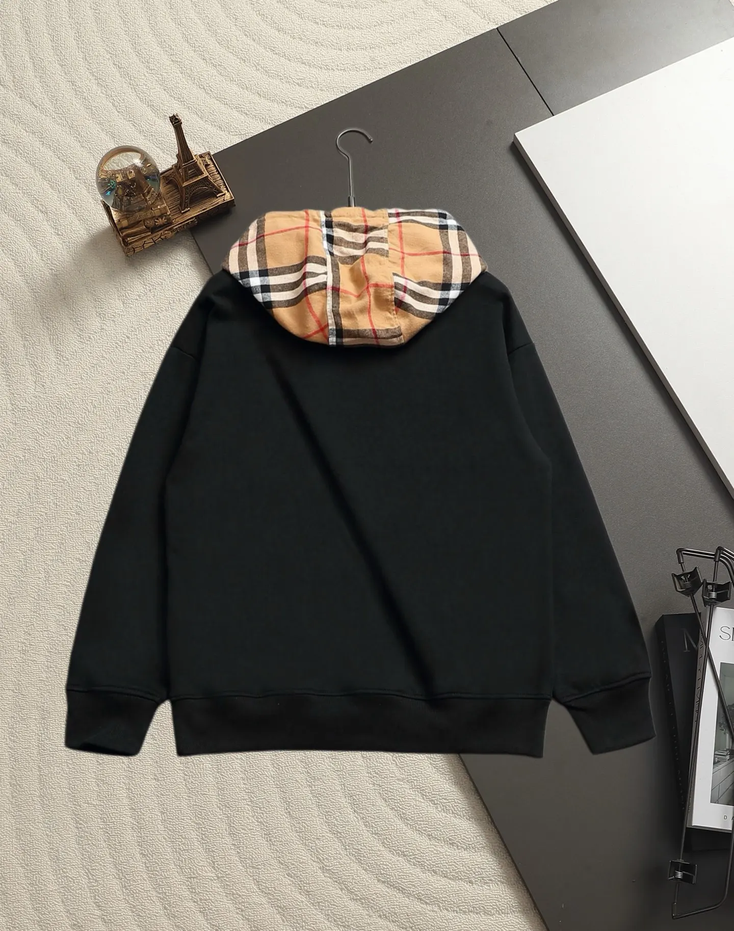 Vintage Check Hood Cotton Blend Hoodie D19520224 — view 3