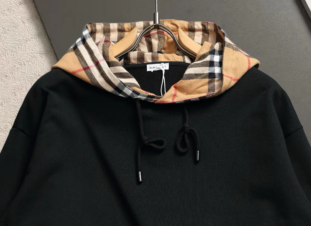 Vintage Check Hood Cotton Blend Hoodie D19520224 — view 4