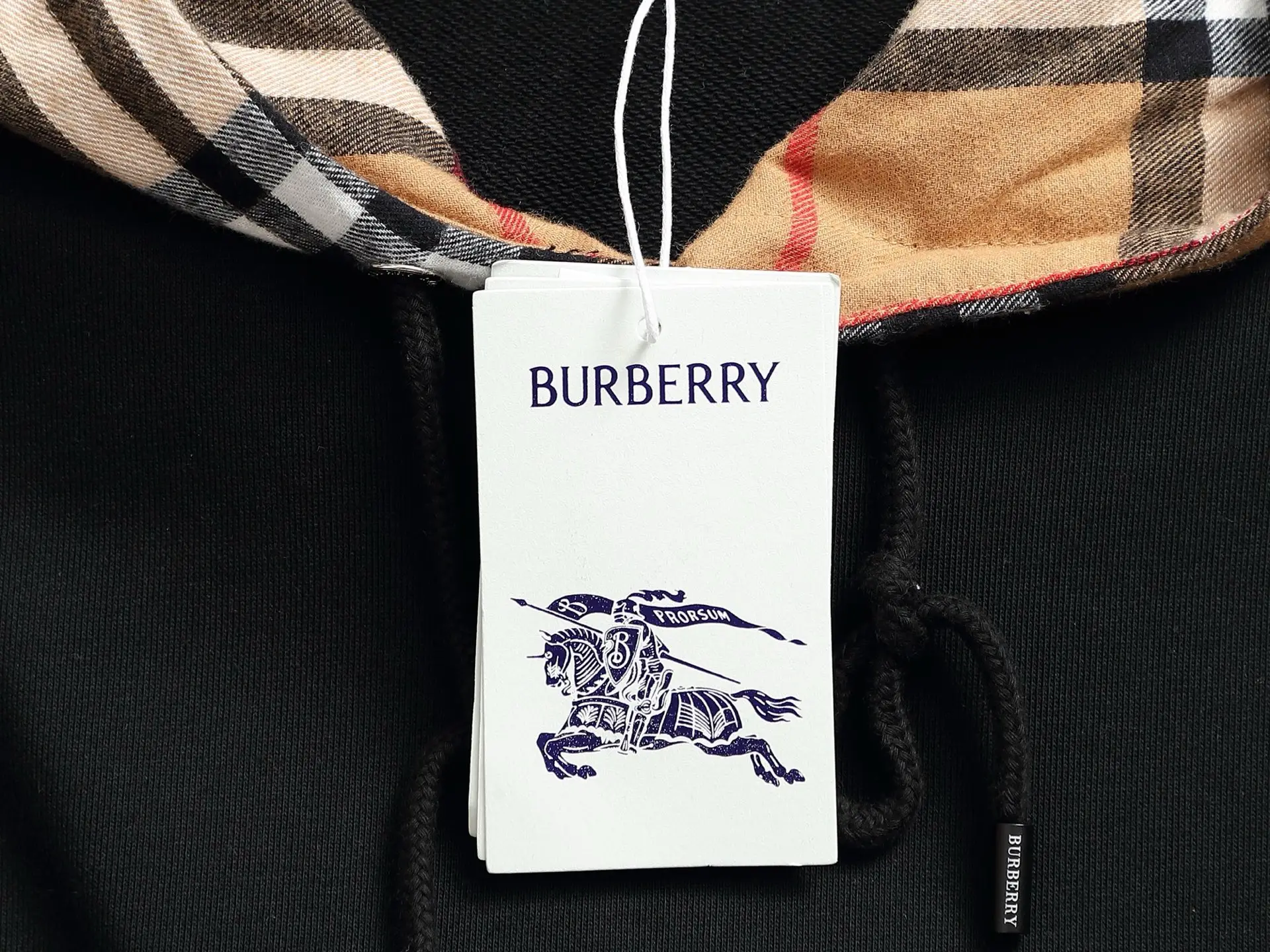 Vintage Check Hood Cotton Blend Hoodie D19520224 — view 5