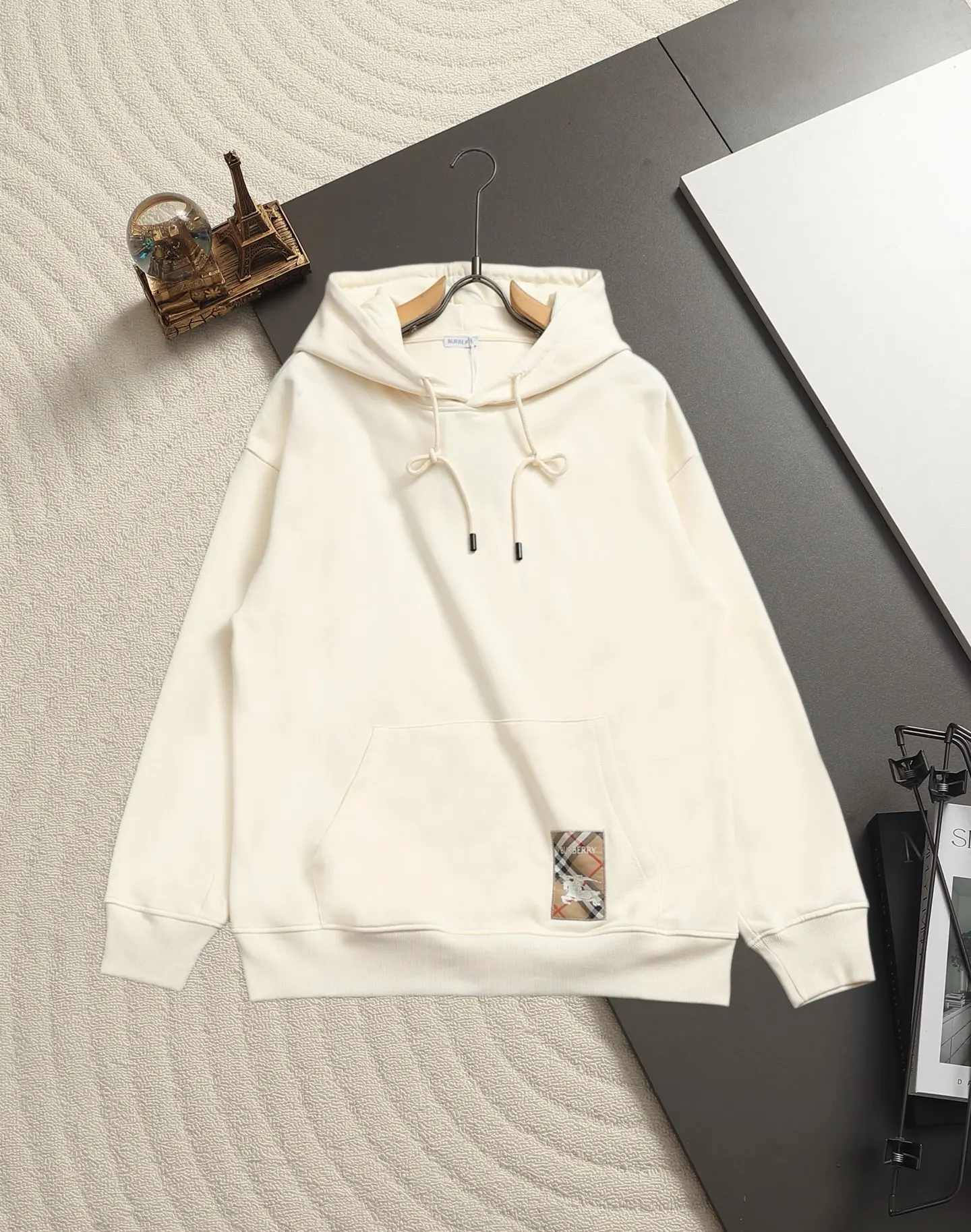 Logo Badge Cotton-Blend Hoodie D19520221