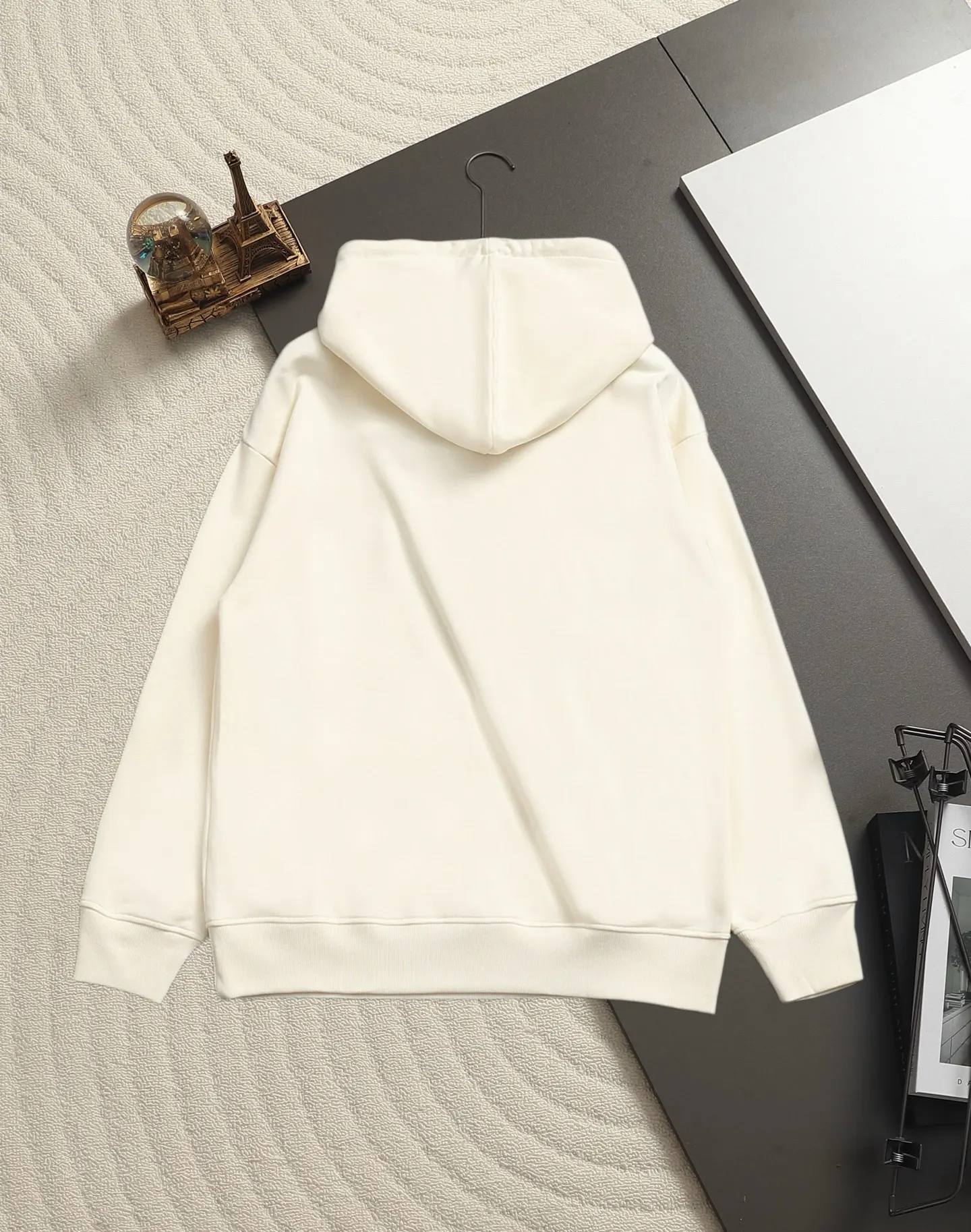 Logo Badge Cotton-Blend Hoodie D19520221 — view 11