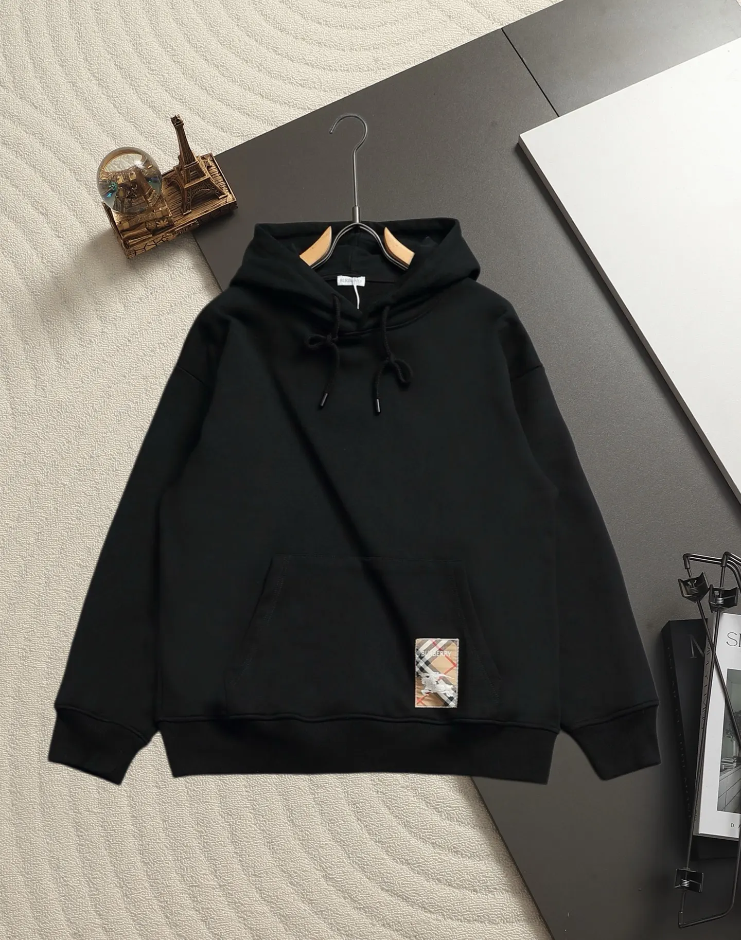 Logo Patch Cotton-Blend Hoodie D19520220