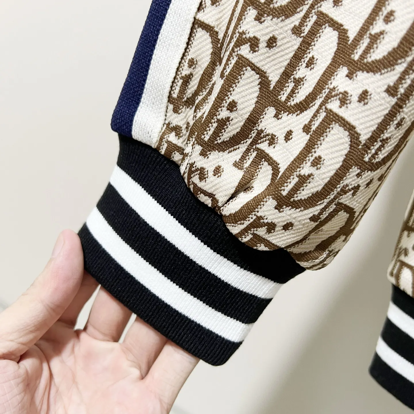 Oblique Monogram Zip-Up Track Jacket D19520059 — view 8