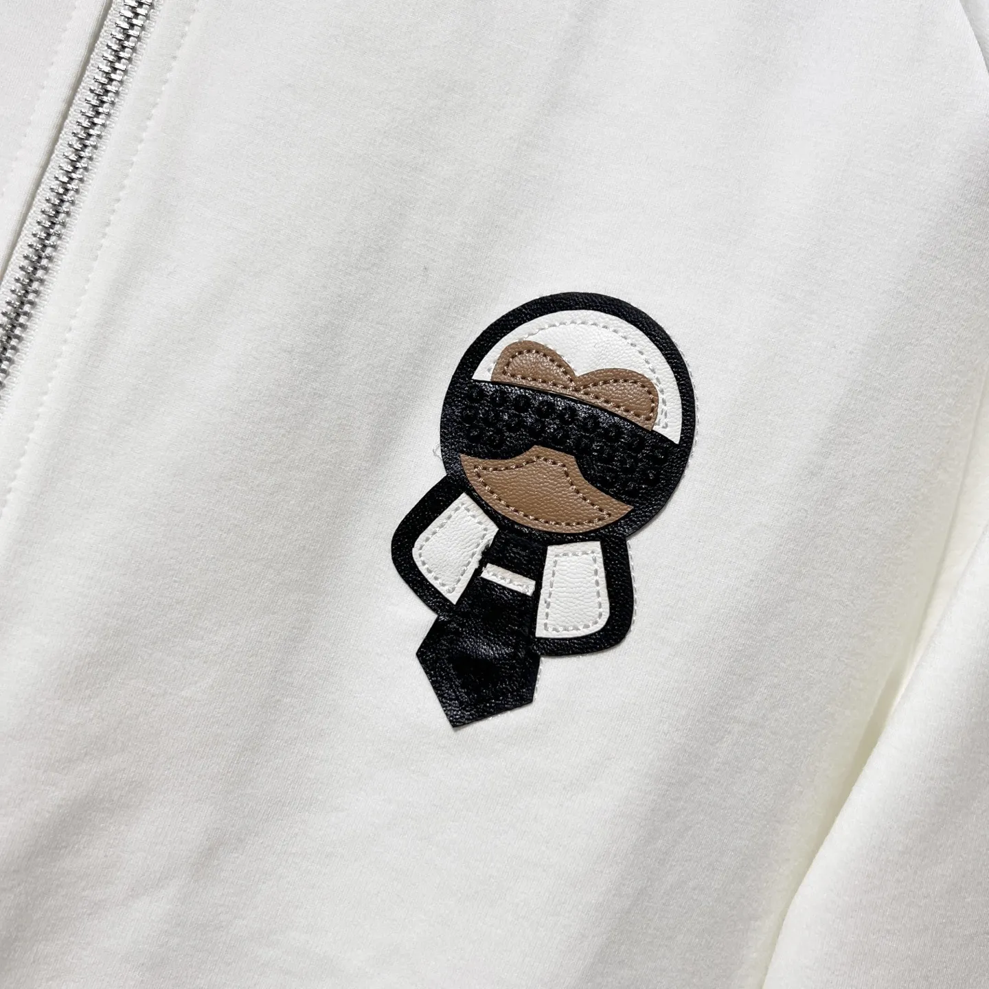 Karl Lagerfeld Embroidery Zip-Up Track Jacket D19520053 — view 6