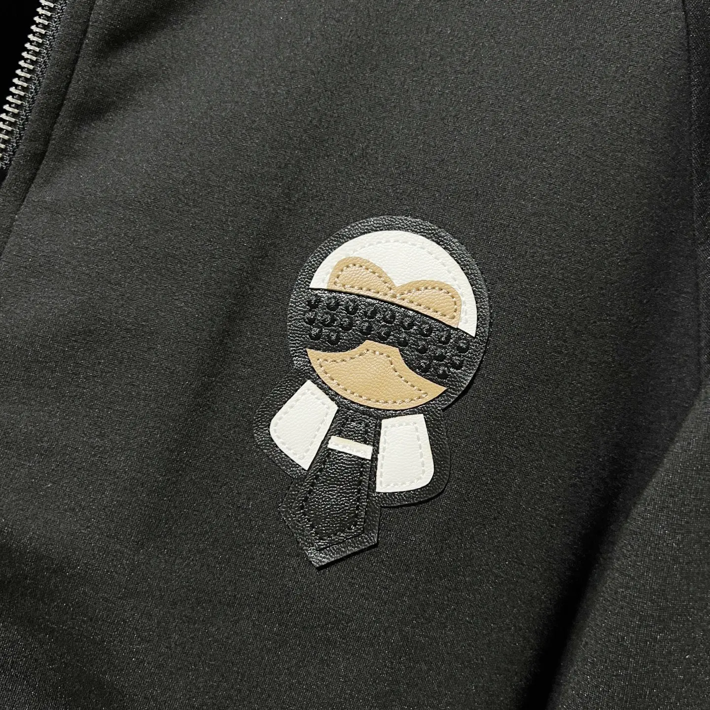 Karl Lagerfeld Patch Zip-Up Track Jacket D19520054 — view 6