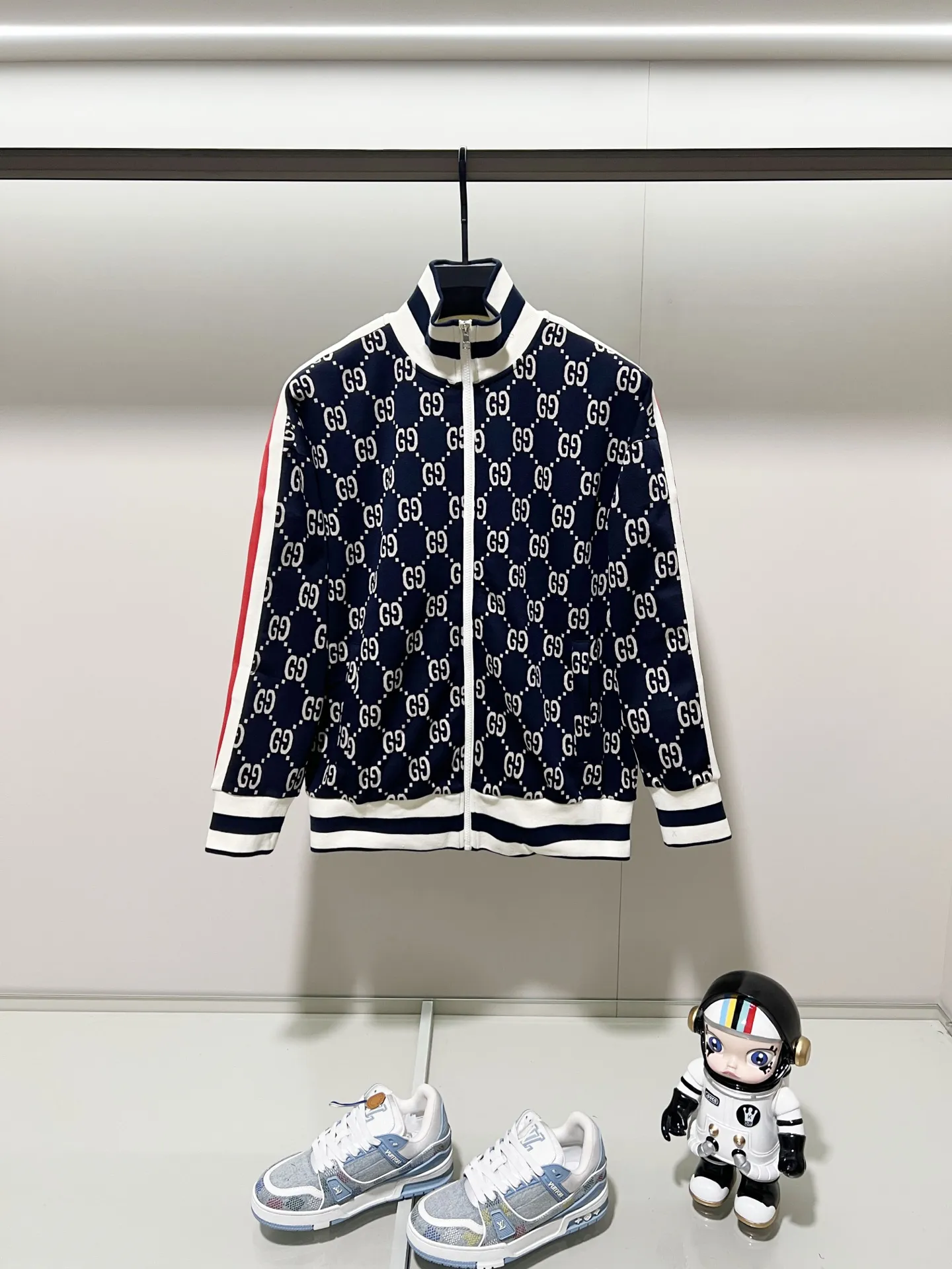 GG Monogram Jacquard Zip-Up Track Jacket D19520077