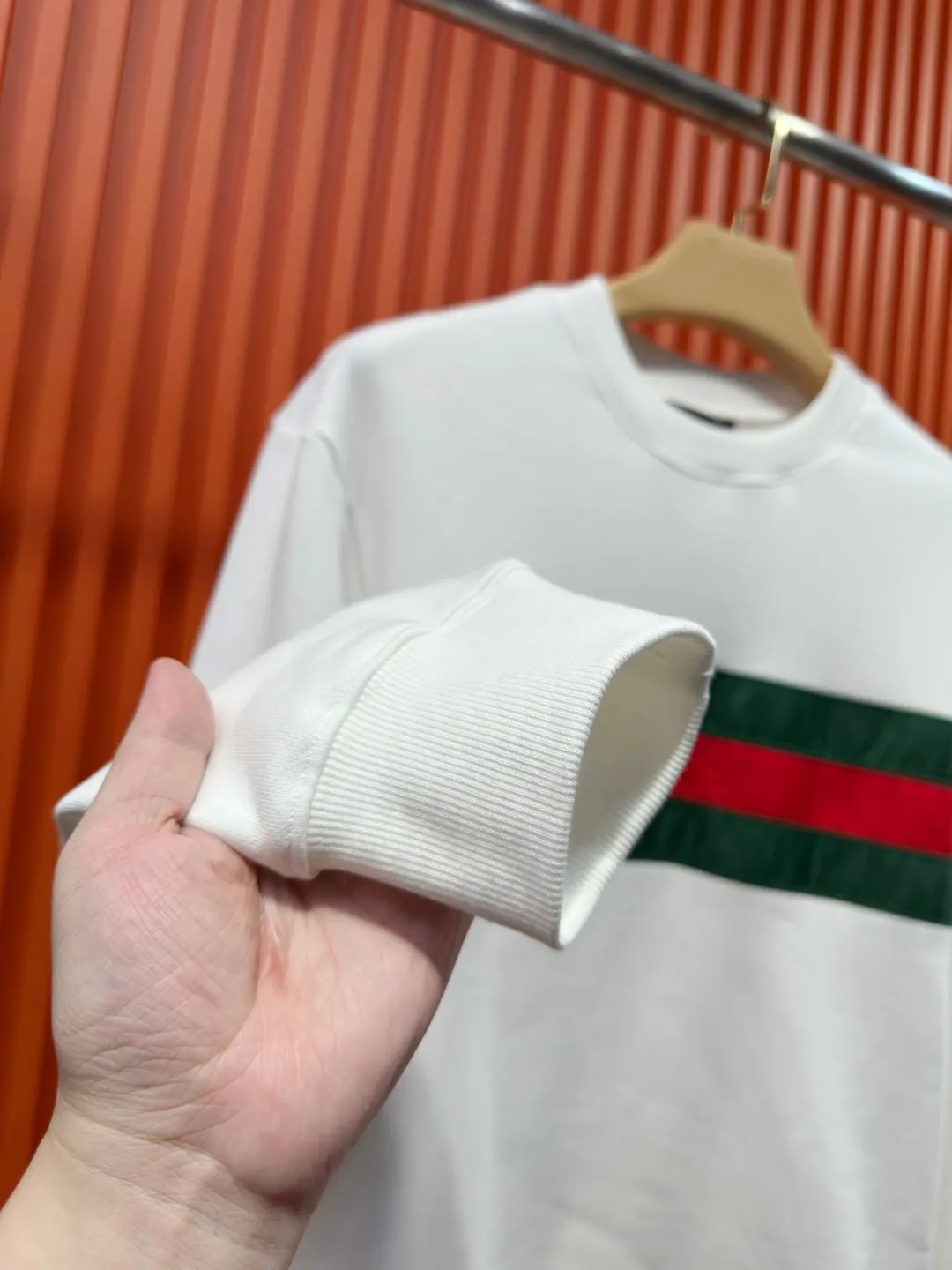 Web Stripe Logo Embroidered Sweatshirt D19522024 — view 6