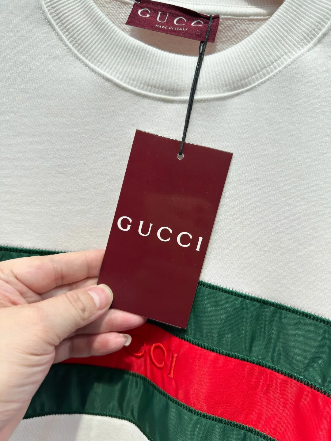 Web Stripe Logo Embroidered Sweatshirt D19522024 — view 12