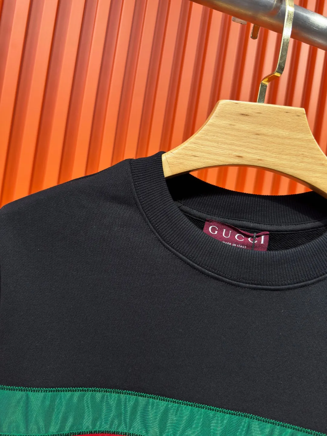 Web Stripe Logo Embroidered Sweatshirt D19522023 — view 9